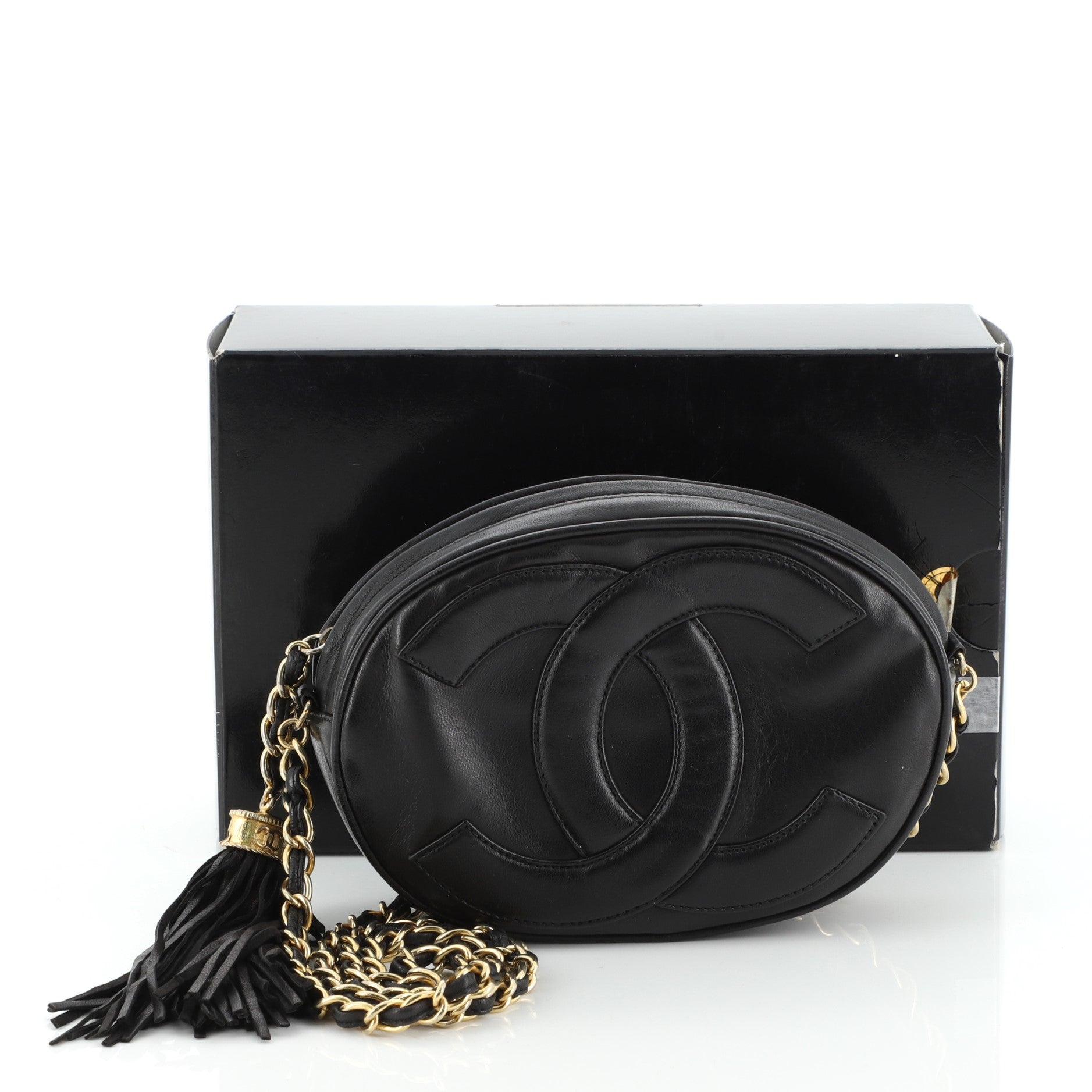 Vintage CC Tassel Camera Bag Lambskin Mini