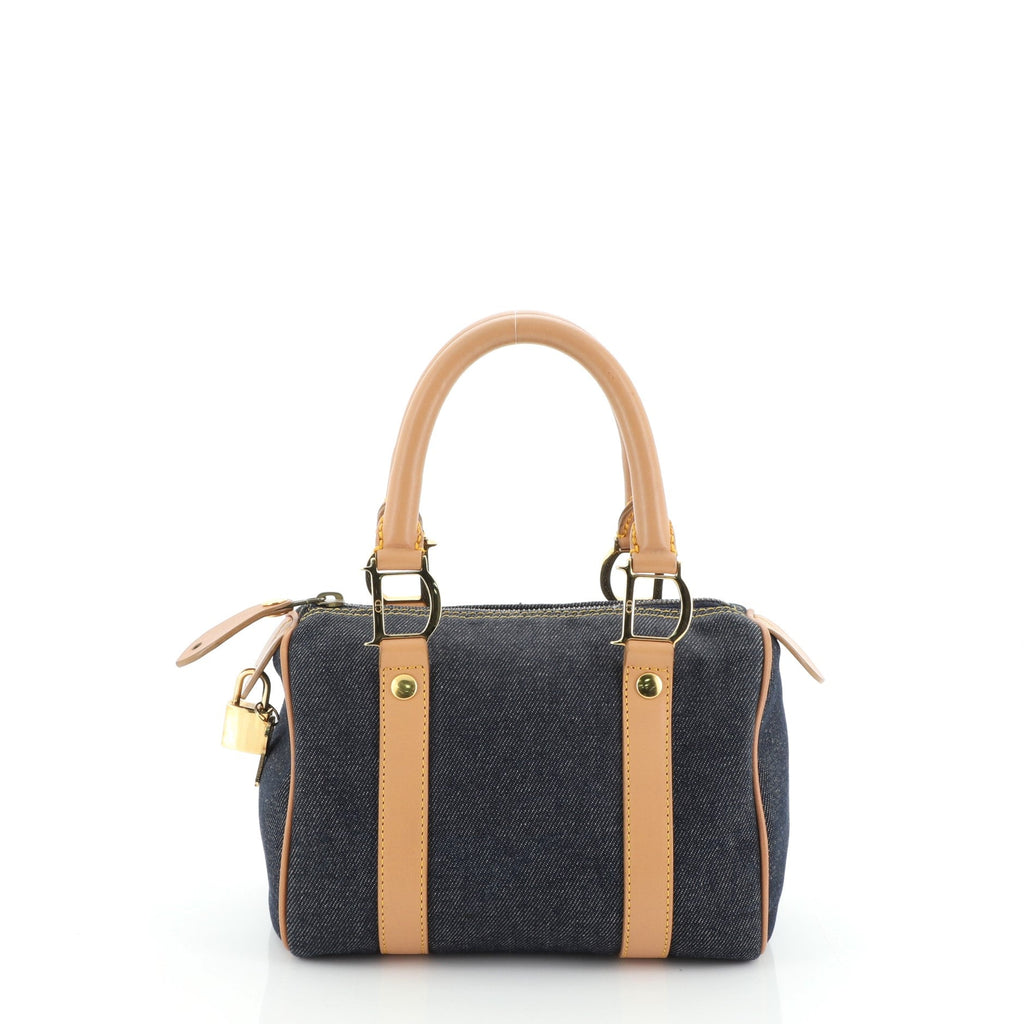 Vintage Boston Bag Denim Mini