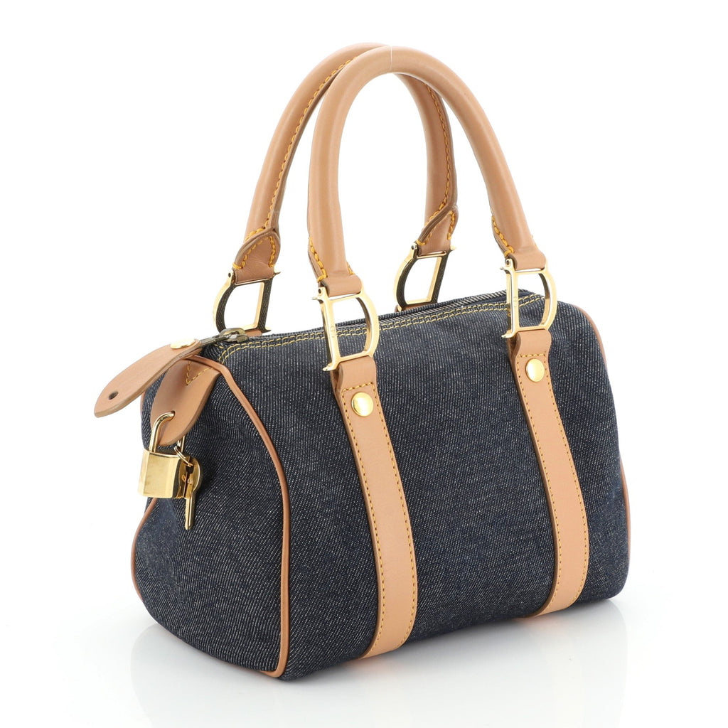 Vintage Boston Bag Denim Mini