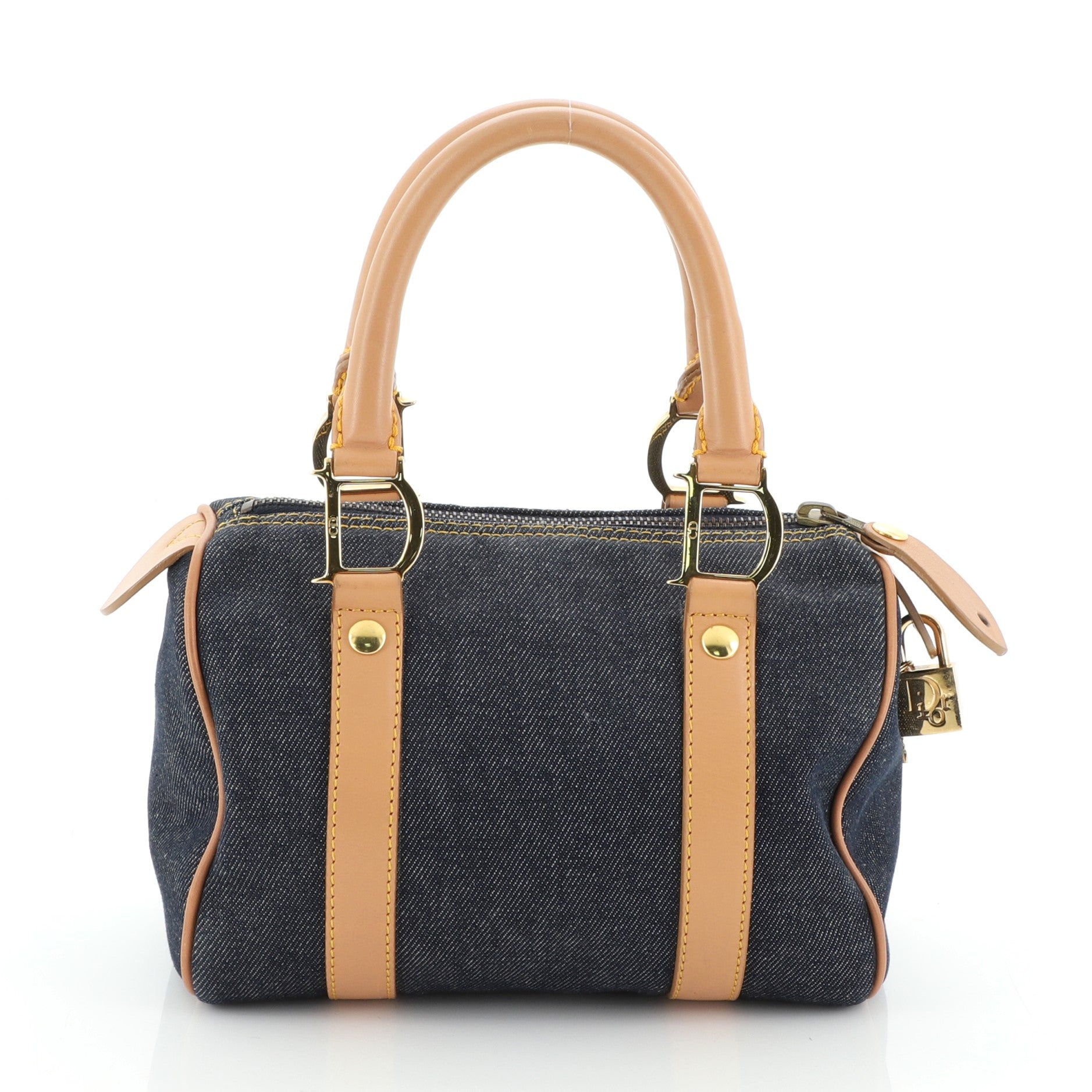 Vintage Boston Bag Denim Mini