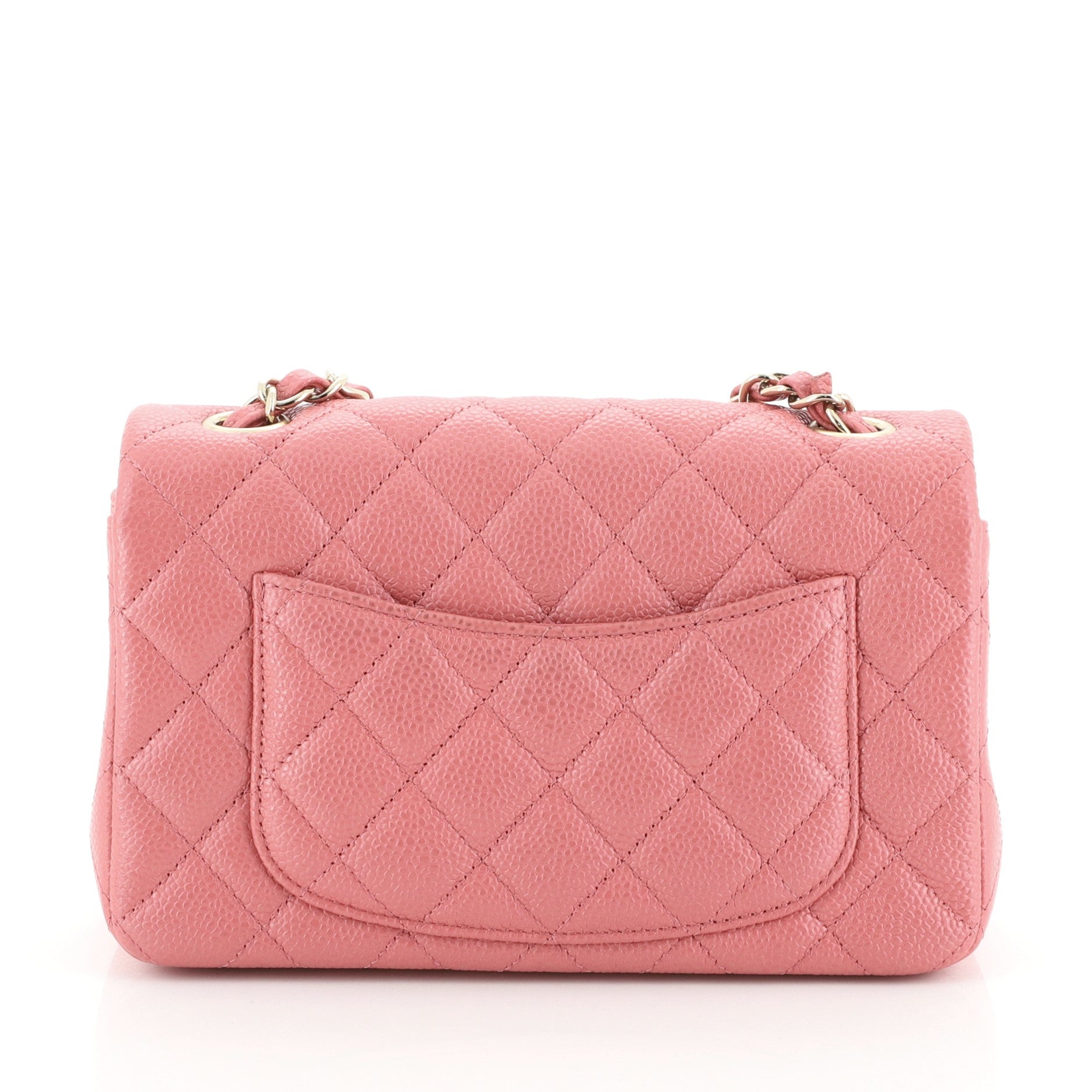 Classic Single Flap Bag Quilted Iridescent Caviar Mini