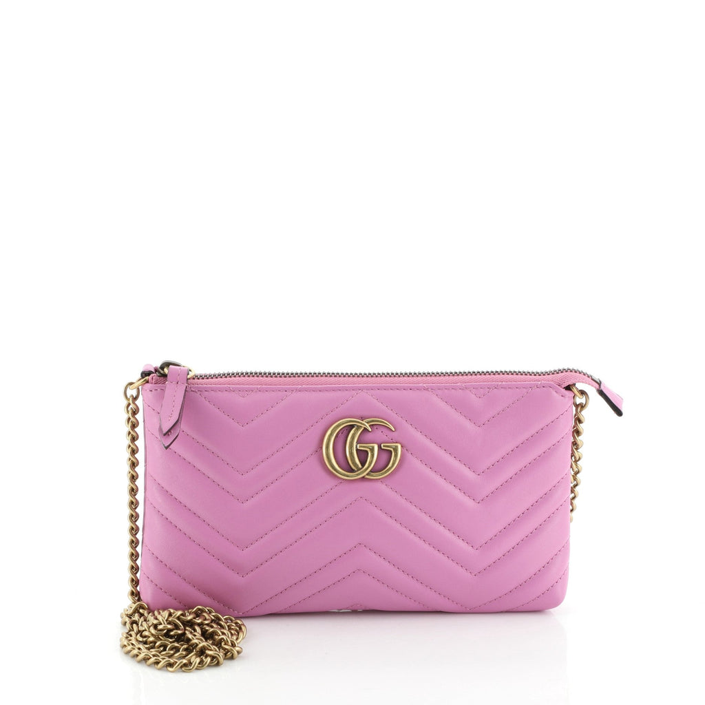 GG Marmont Chain Shoulder Bag Matelasse Leather Mini