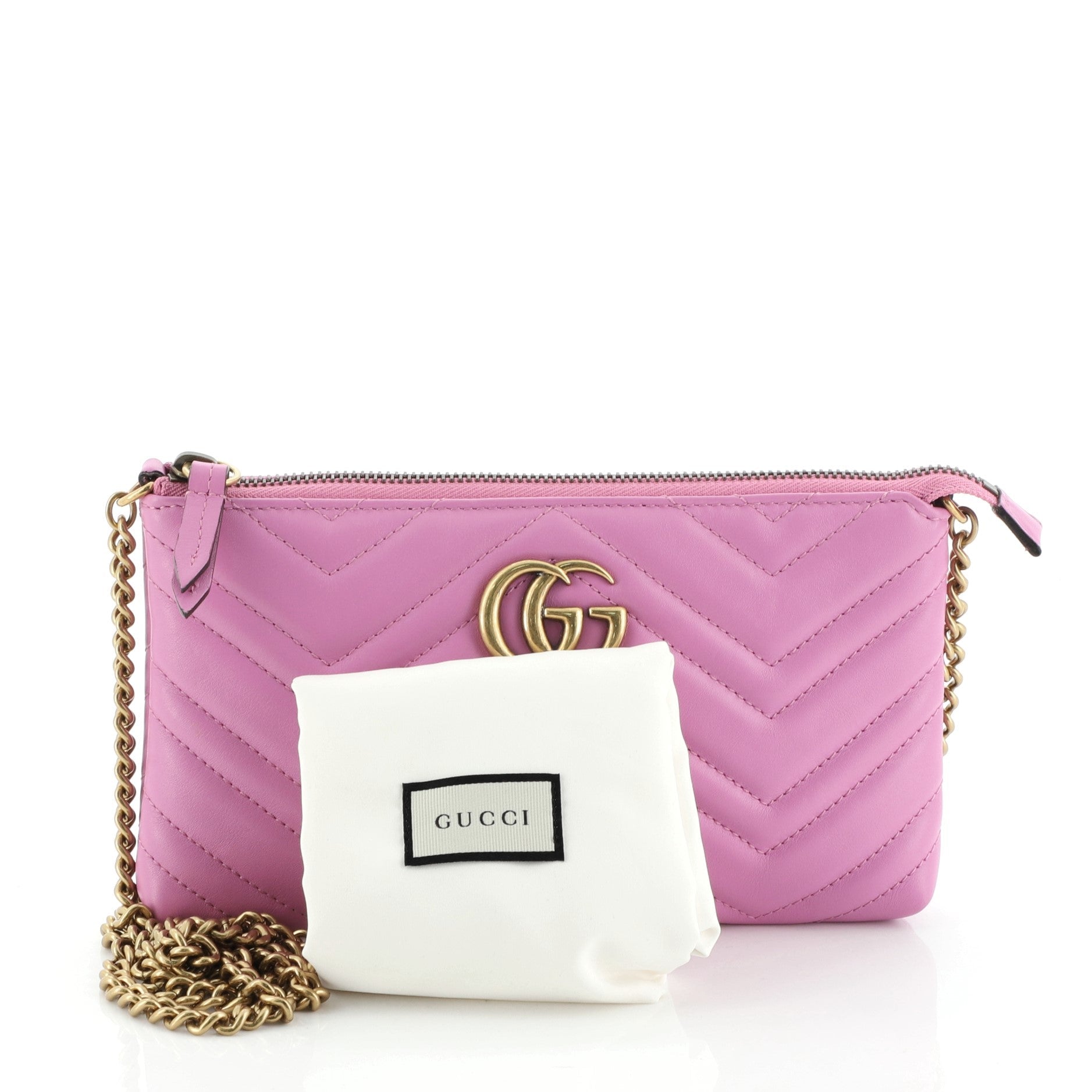 GG Marmont Chain Shoulder Bag Matelasse Leather Mini