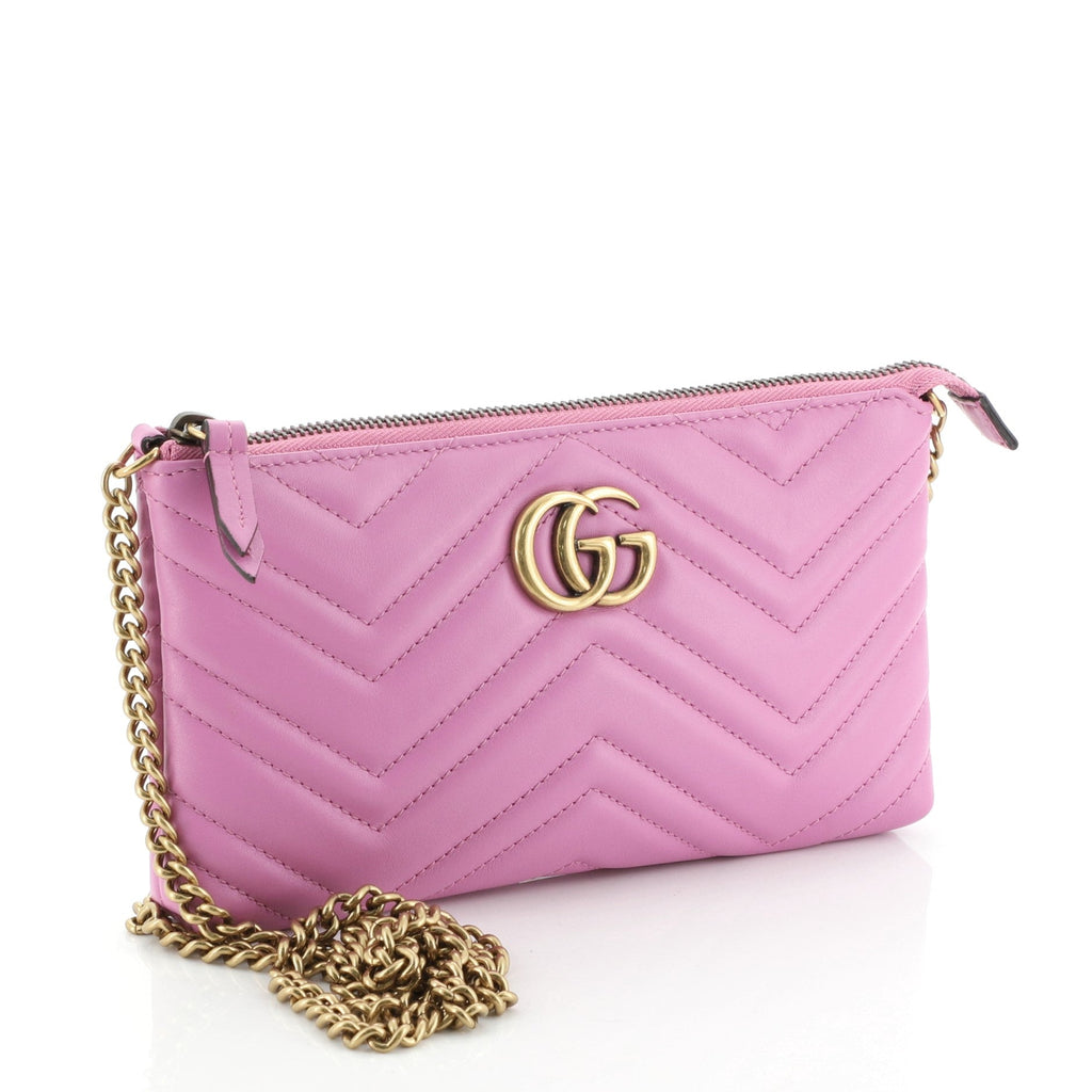 GG Marmont Chain Shoulder Bag Matelasse Leather Mini