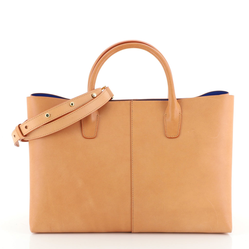 Convertible Folded Tote Leather Mini