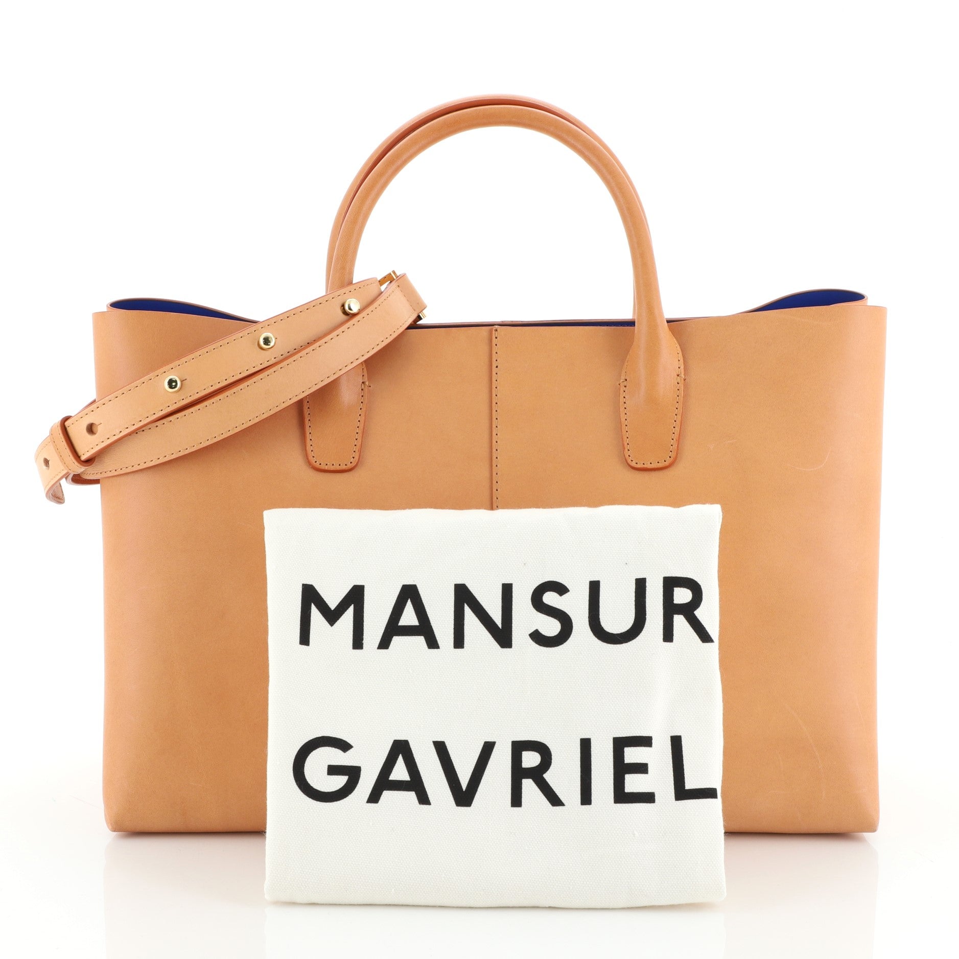 Convertible Folded Tote Leather Mini