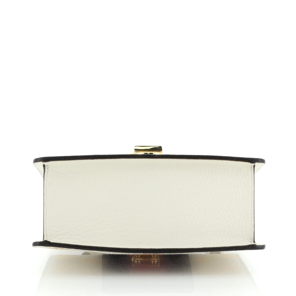 Sylvie Top Handle Bag Printed Leather Mini