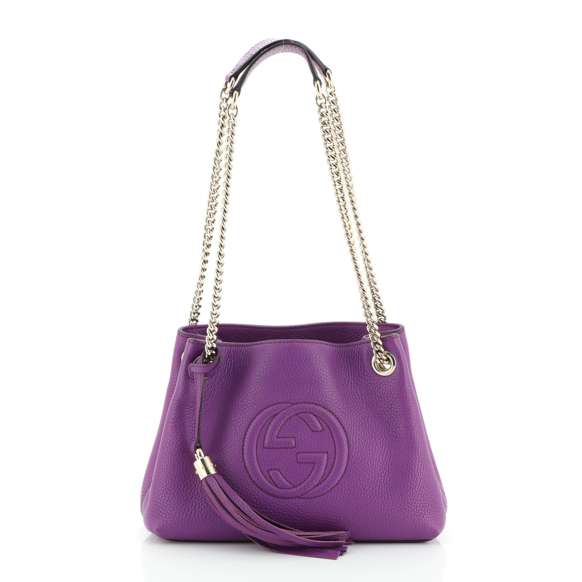 Soho Chain Strap Shoulder Bag Leather Mini