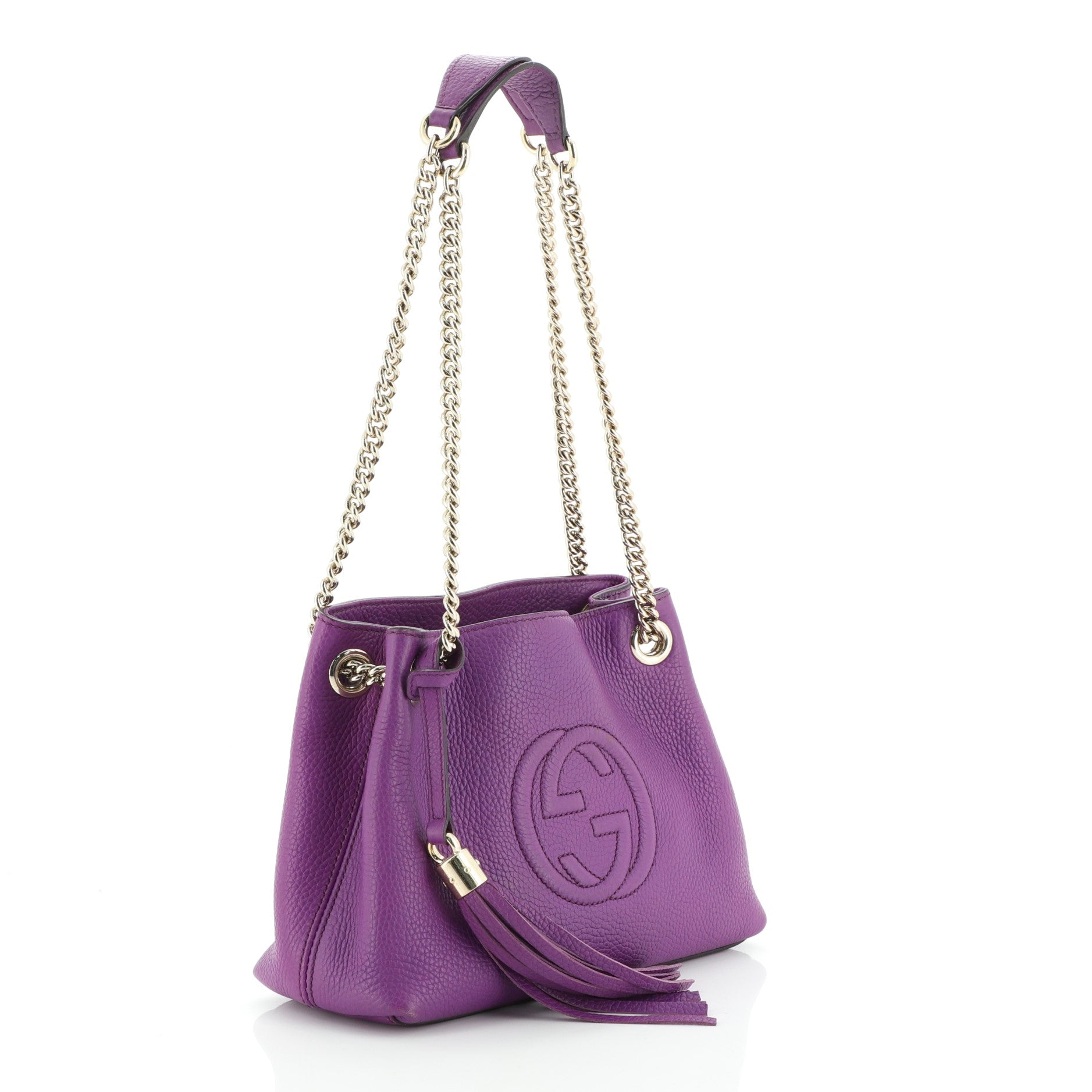 Soho Chain Strap Shoulder Bag Leather Mini