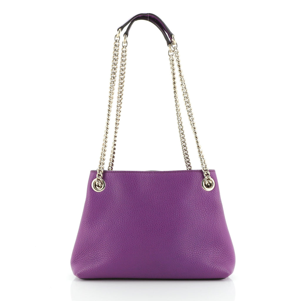 Soho Chain Strap Shoulder Bag Leather Mini
