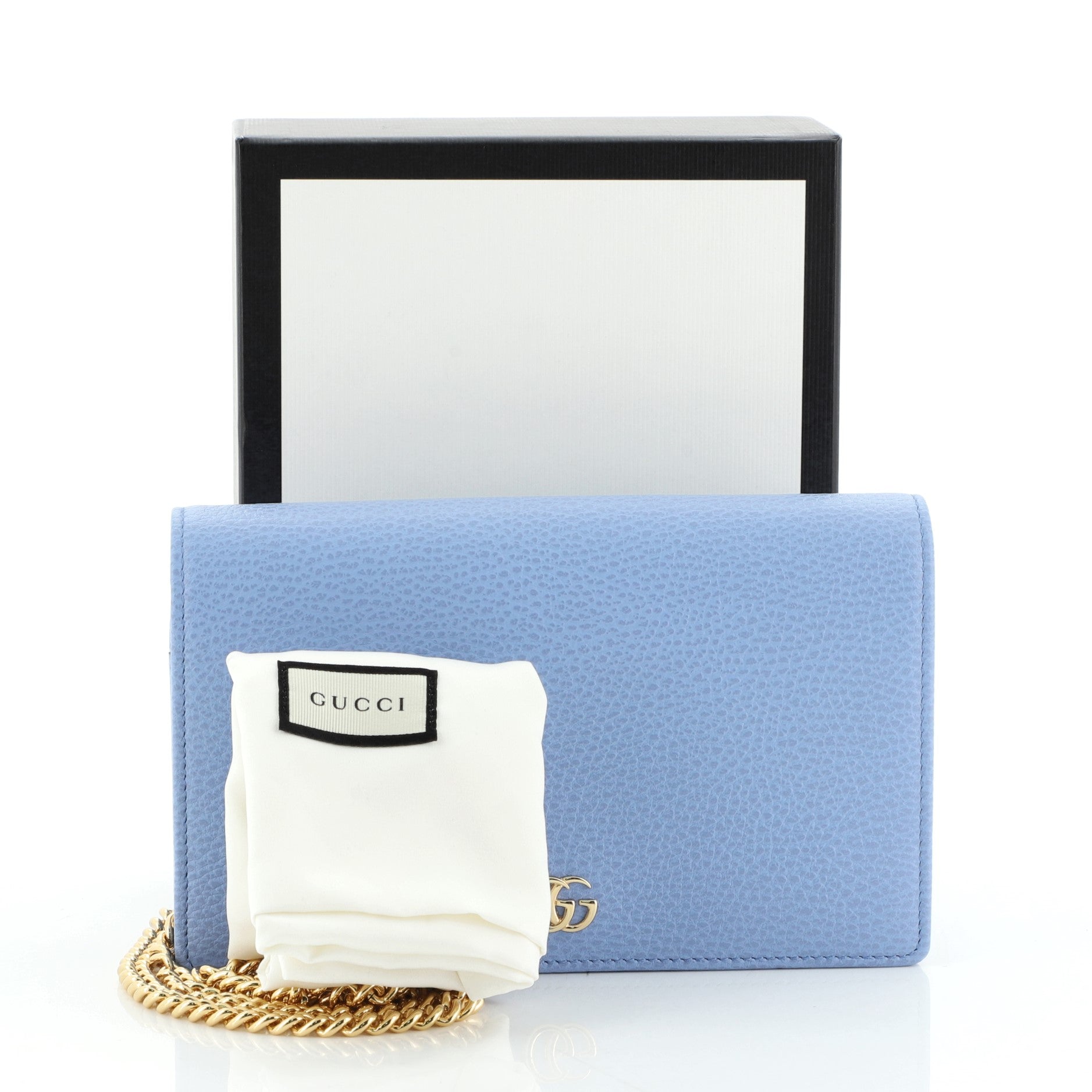 Petite GG Marmont Chain Wallet Leather Mini