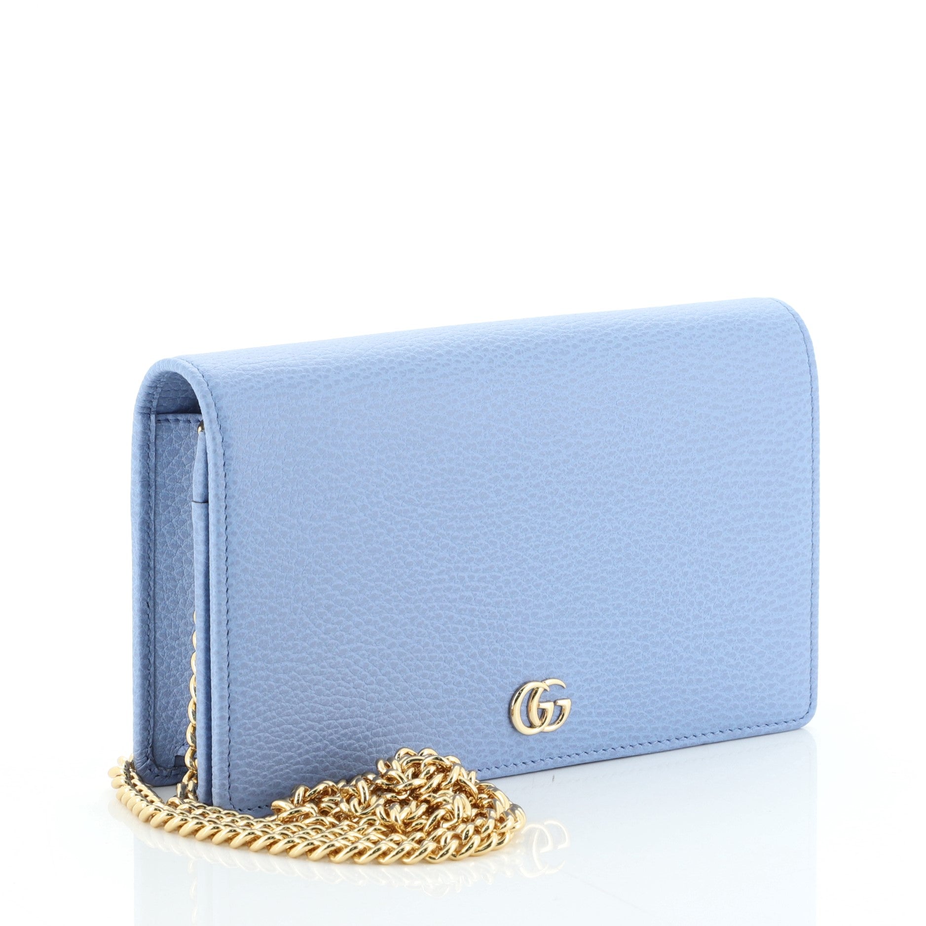 Petite GG Marmont Chain Wallet Leather Mini