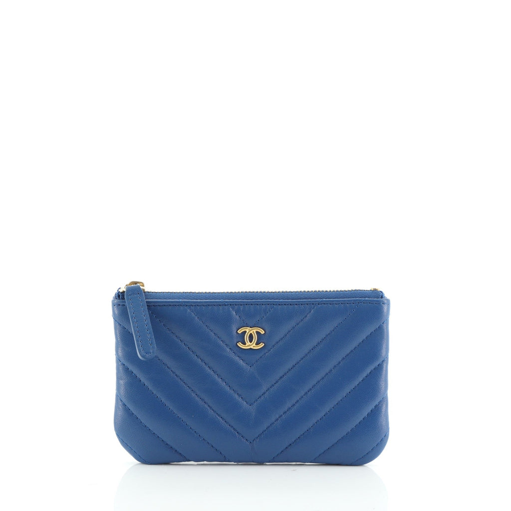 Classic O Case Pouch Chevron Lambskin Mini