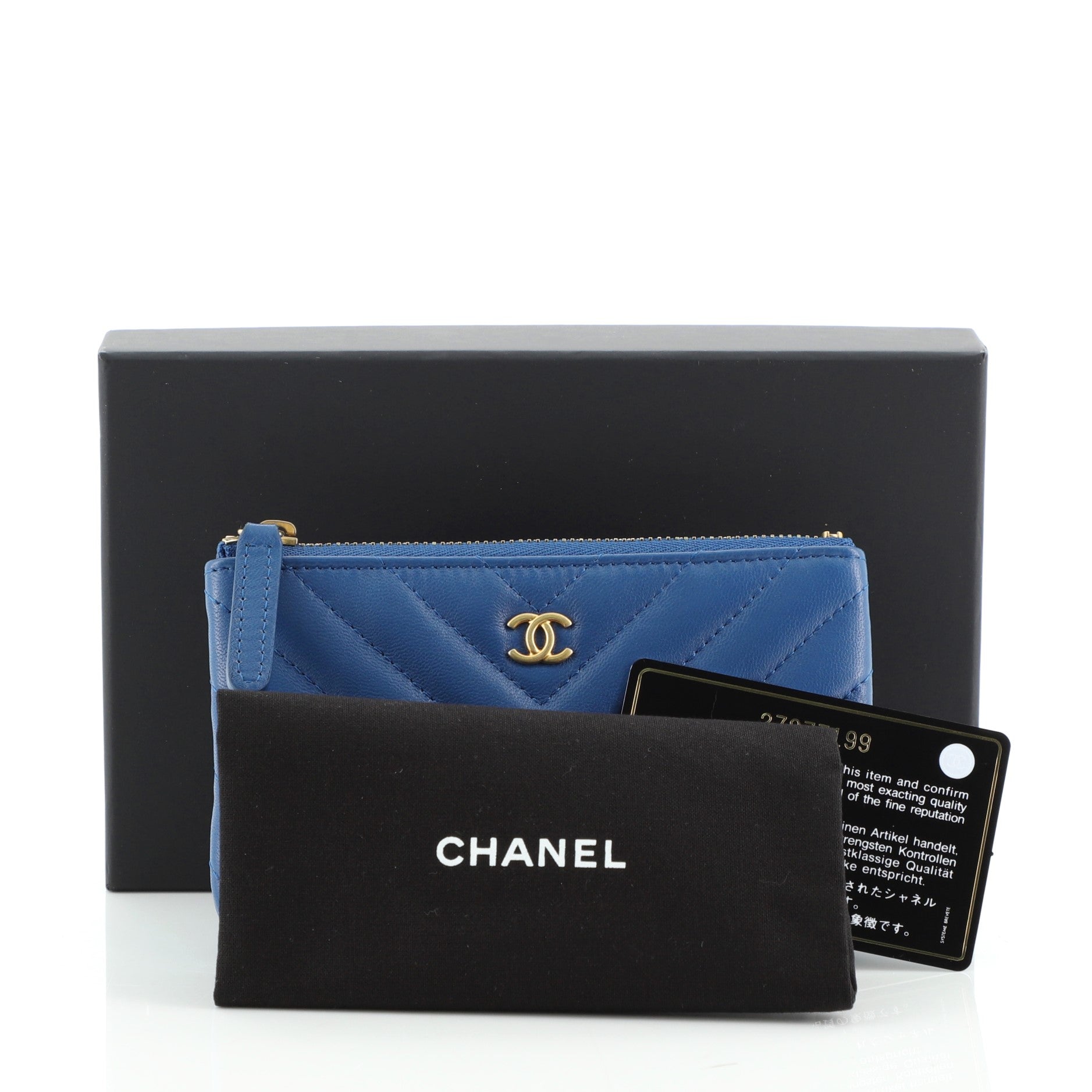 Classic O Case Pouch Chevron Lambskin Mini