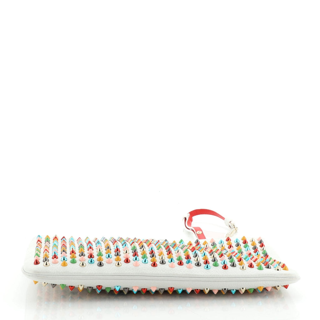 Loubiposh Clutch Spiked Leather