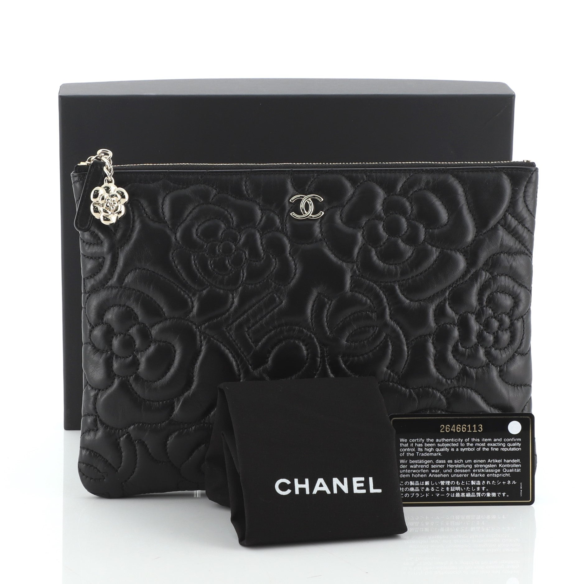 O Case Clutch Camellia Lambskin Medium