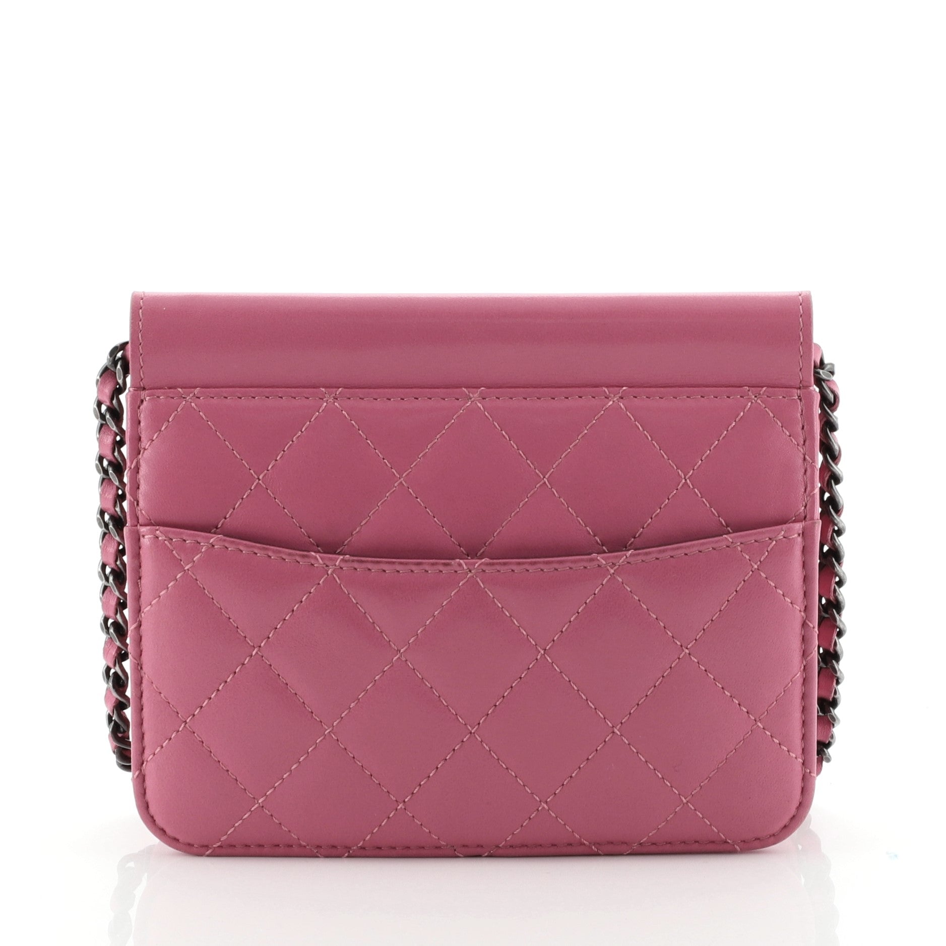 Crossing Times Flap Bag Quilted Lambskin Mini