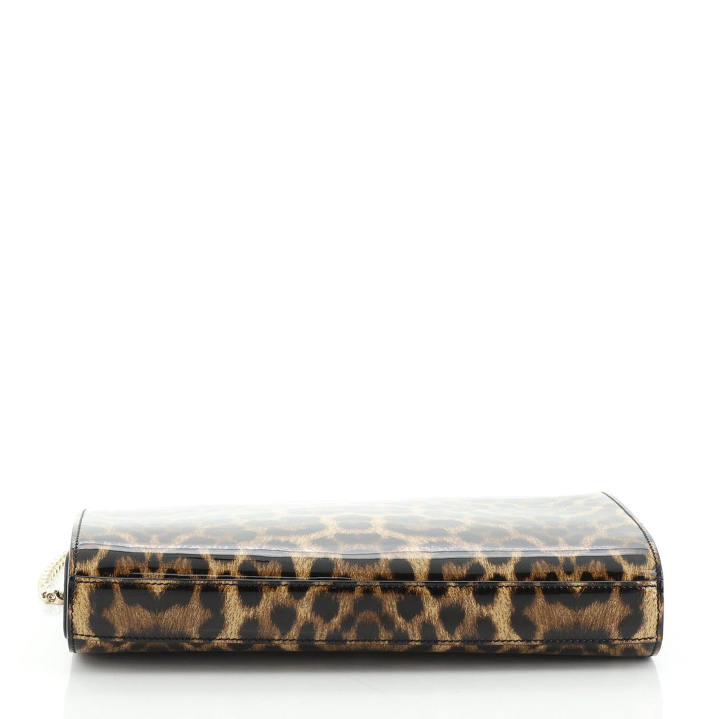 Vanite Clutch Printed Patent Small