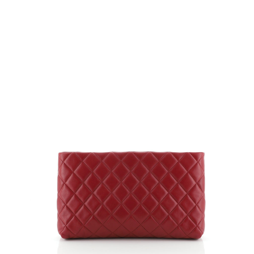Square Timeless Clutch Quilted Lambskin