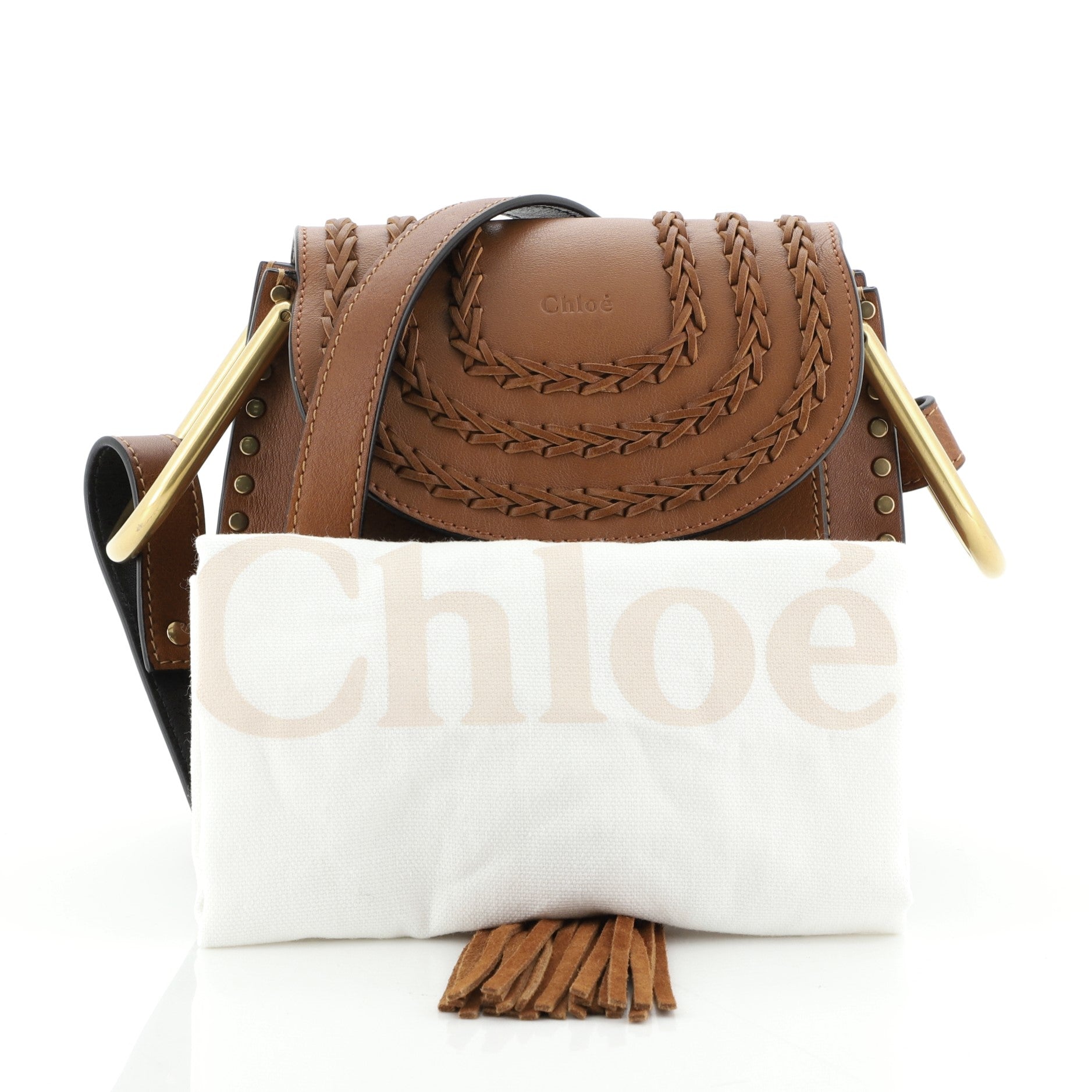 Hudson Handbag Whipstitch Leather Mini