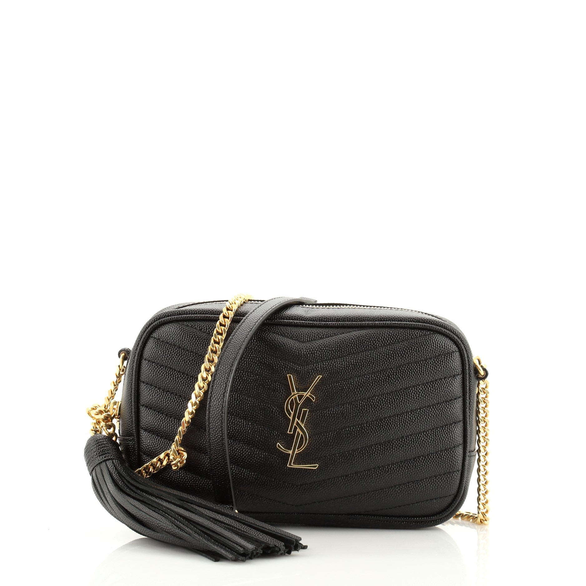 Lou Camera Bag Matelasse Chevron Leather Mini