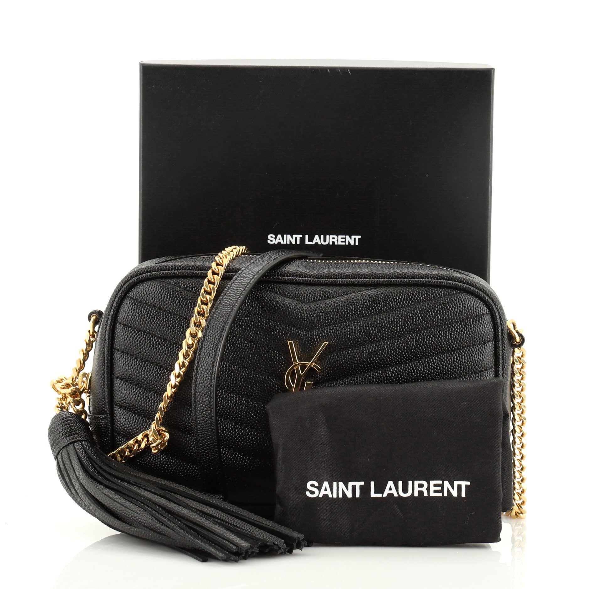 Lou Camera Bag Matelasse Chevron Leather Mini