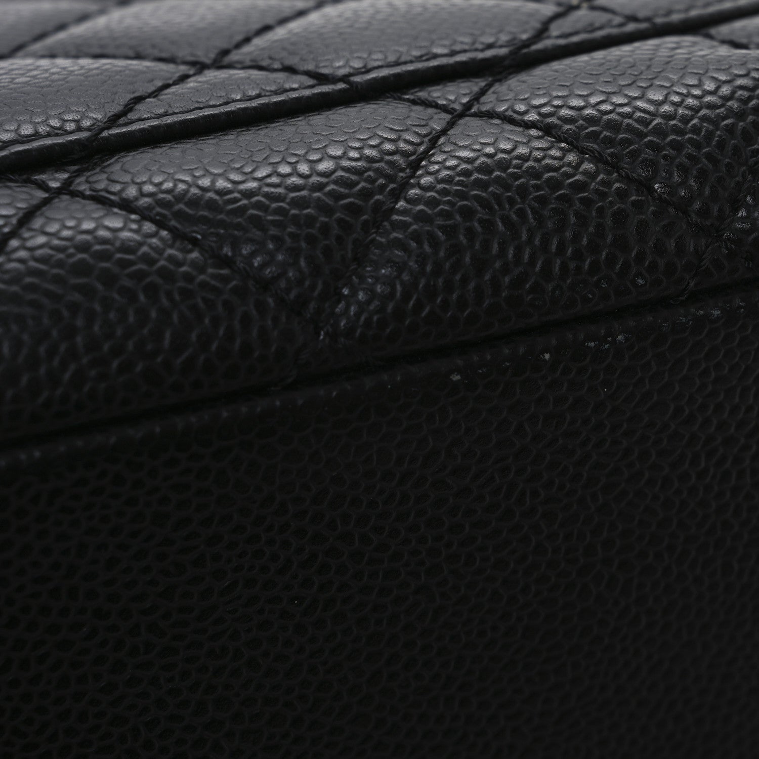 Caviar Quilted Grand Shopping Tote GST Black