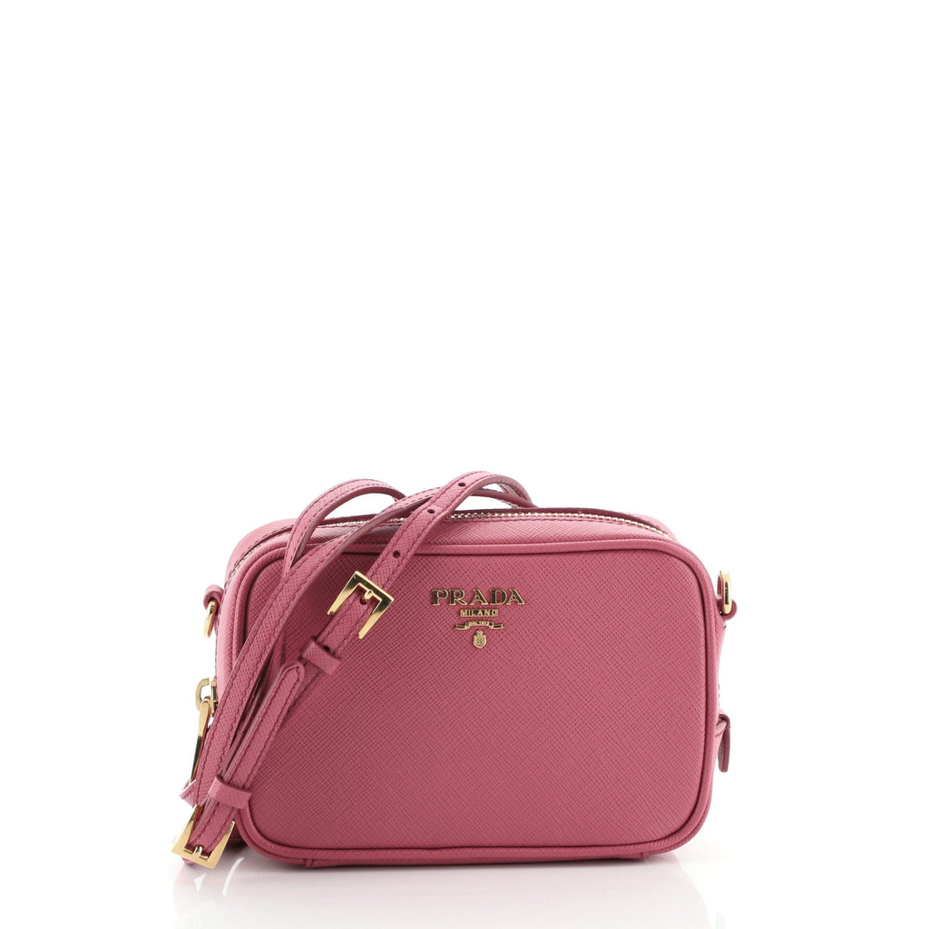 Zip Crossbody Bag Saffiano Leather Mini