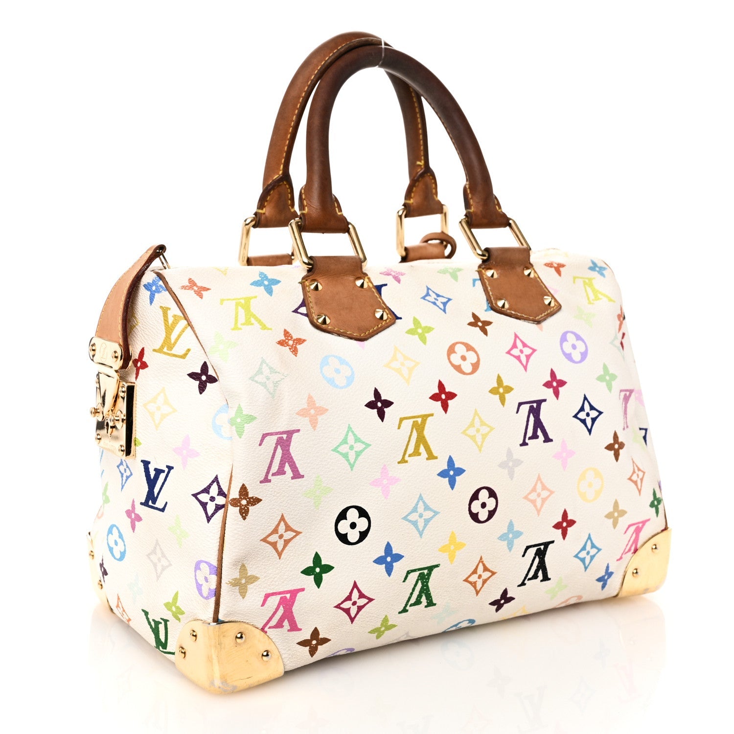Monogram Multicolor Speedy 30 White