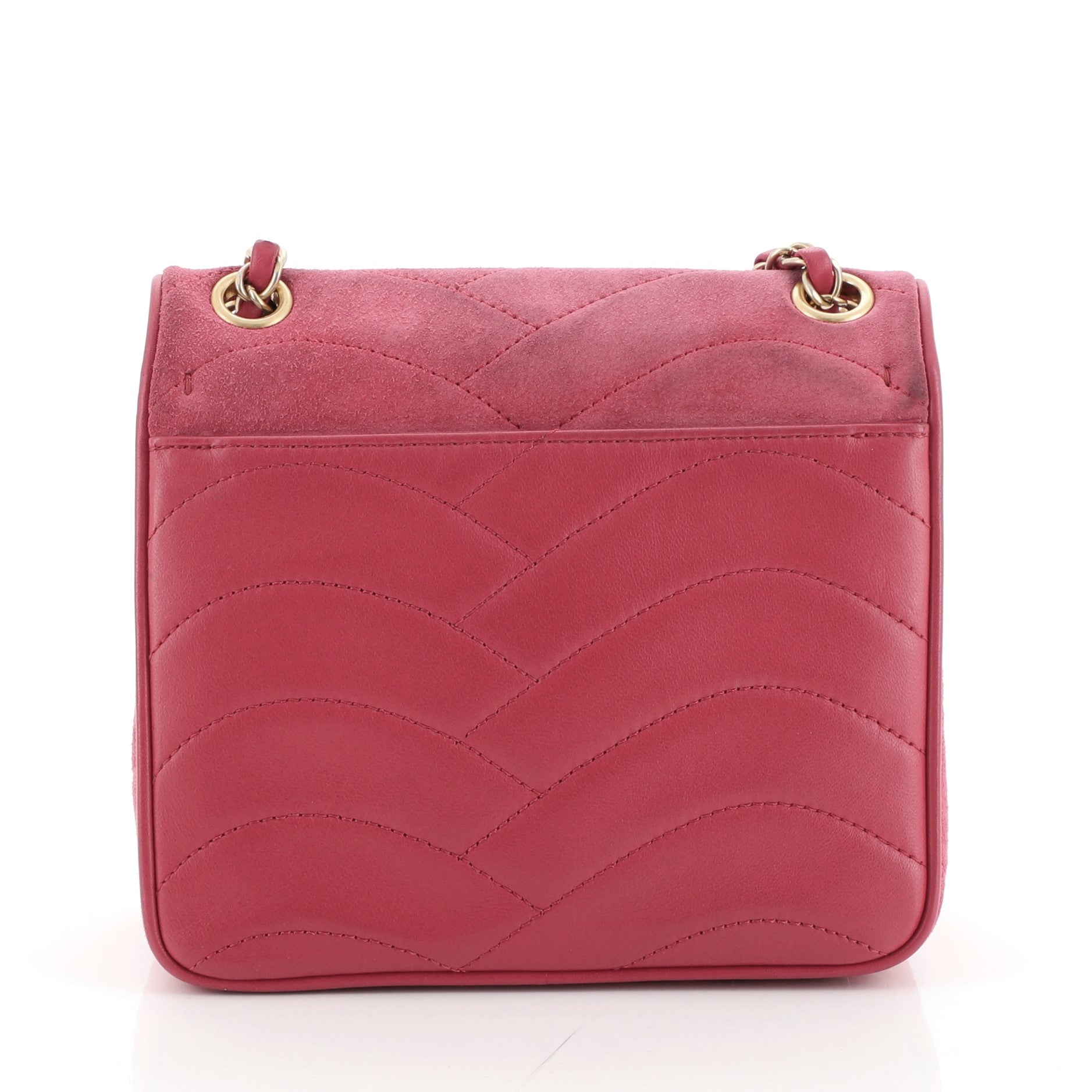 Pagoda Flap Bag Suede and Lambskin Mini