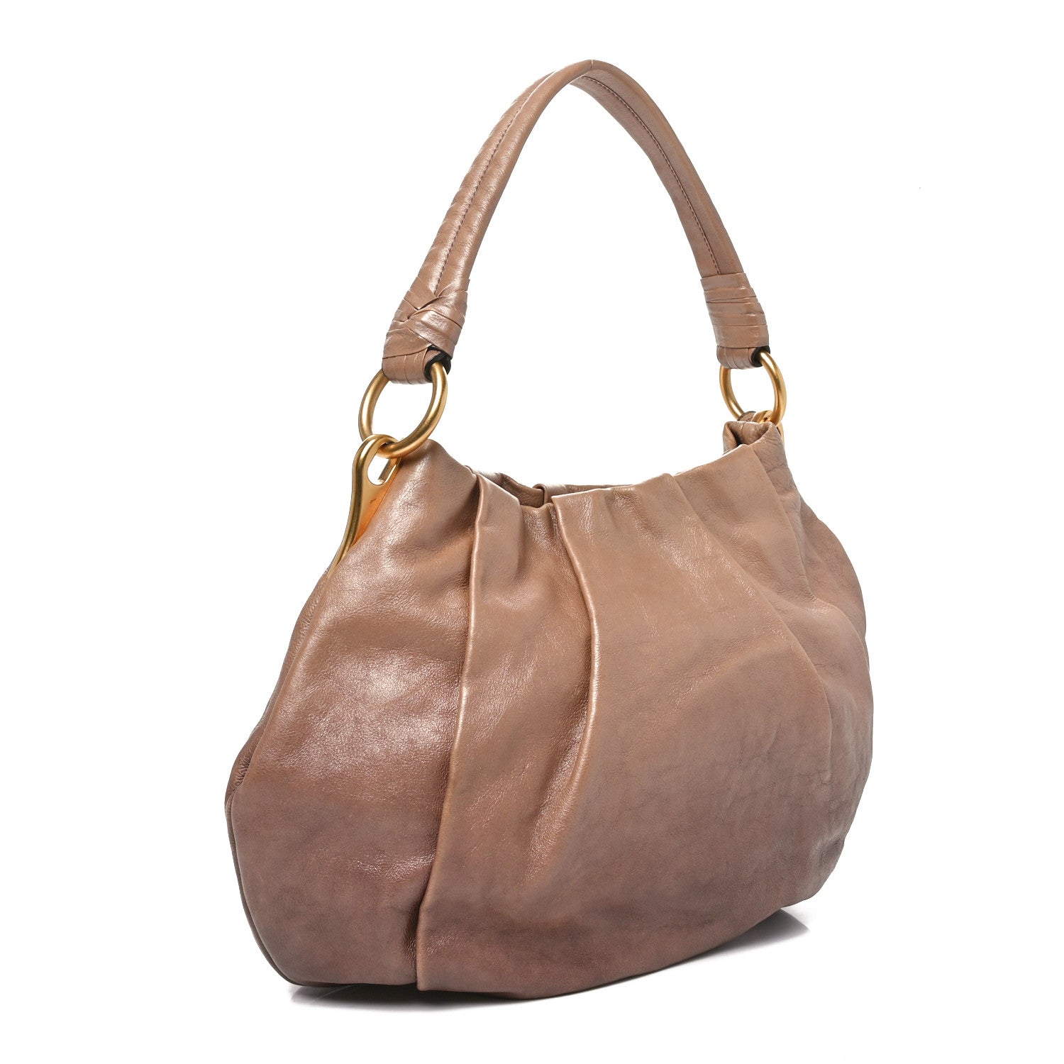 Glace Mordore Sfumata Pleated Hobo Blond Mordor