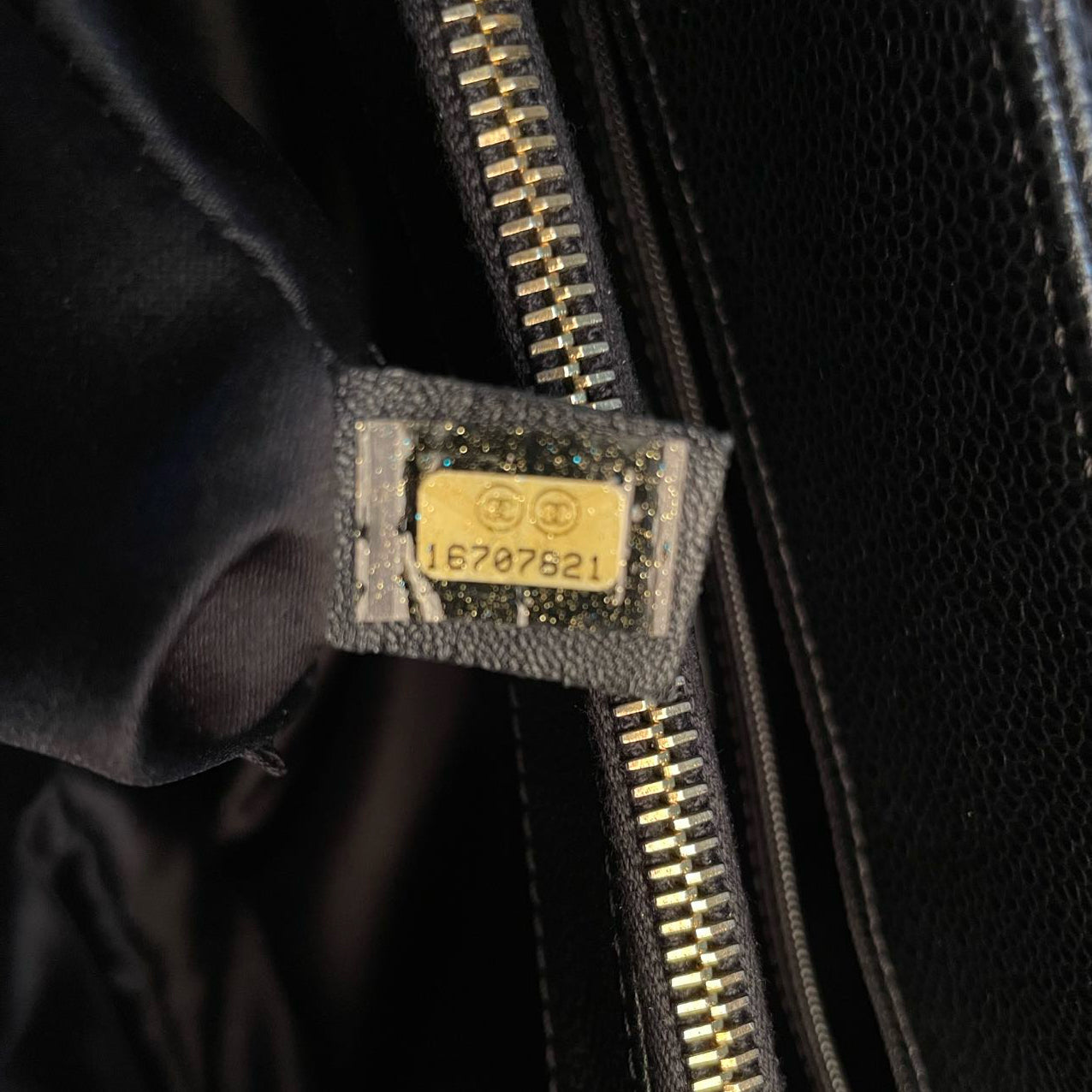 Chanel Black Grand Shopping Tote Black GST Bag Caviar 2012