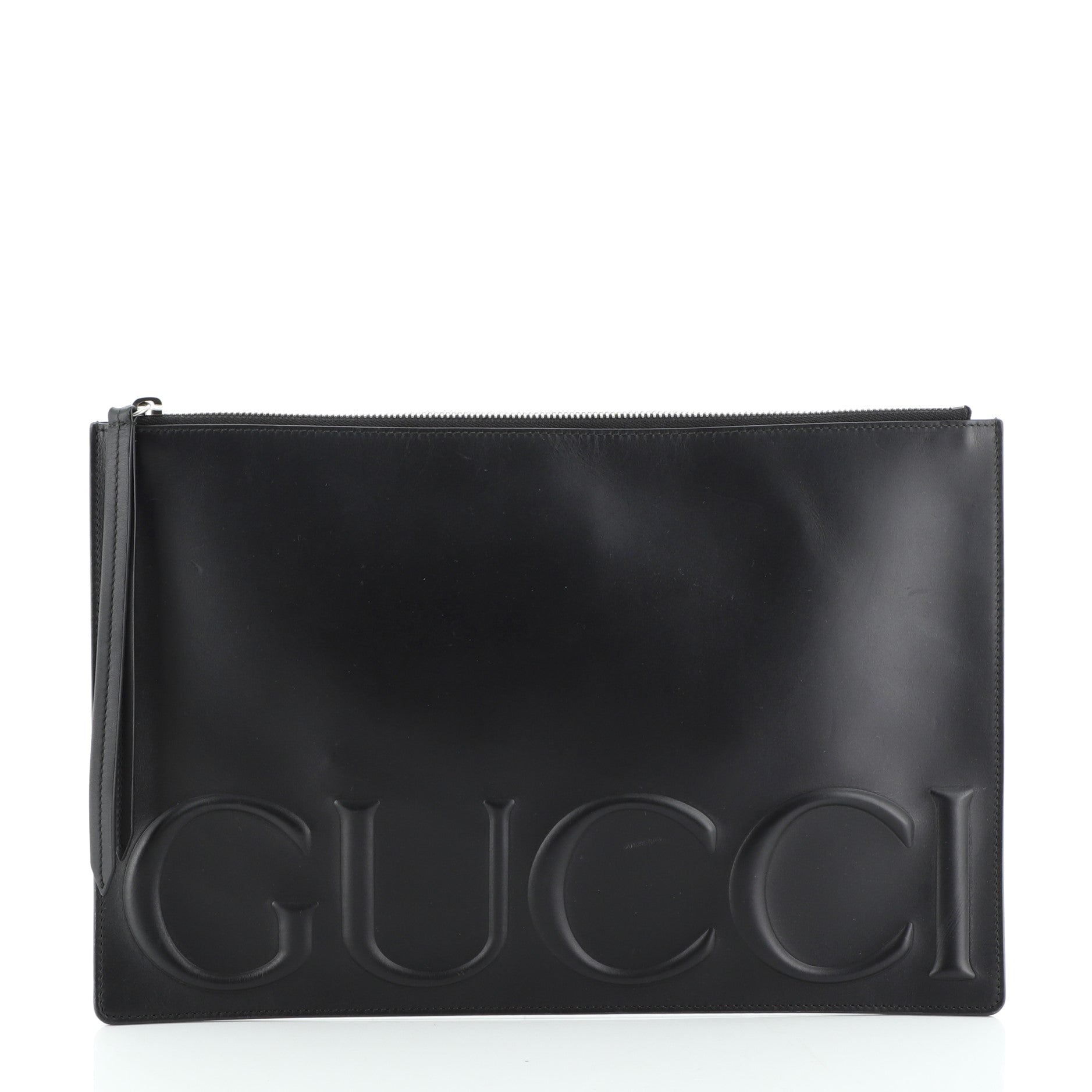 XL Zip Clutch Leather