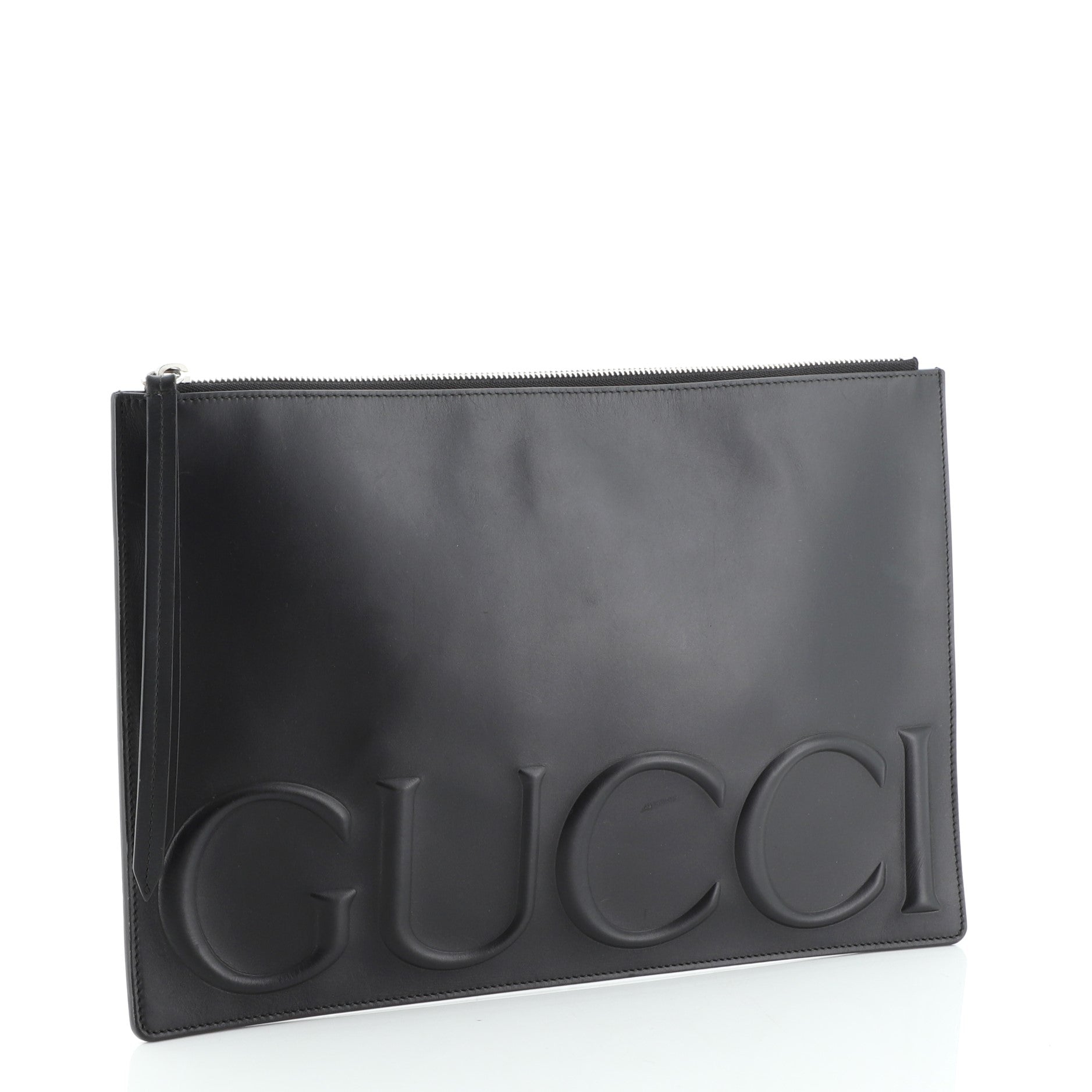 XL Zip Clutch Leather