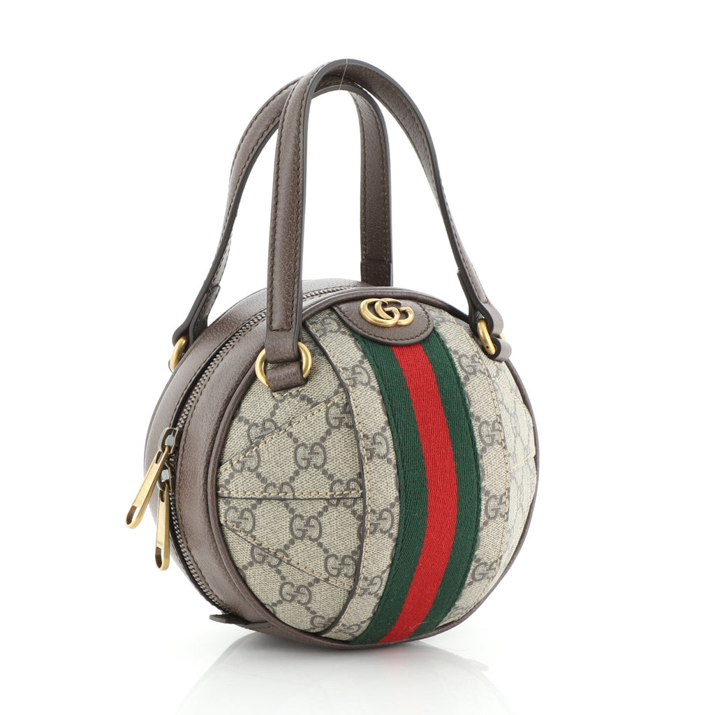 Ophidia Basketball Shoulder Bag GG Coated Canvas Mini