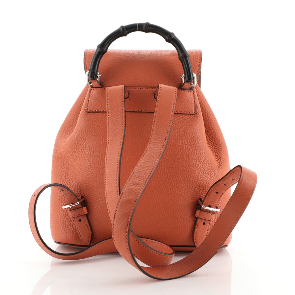 Bamboo Tassel Backpack Leather Mini