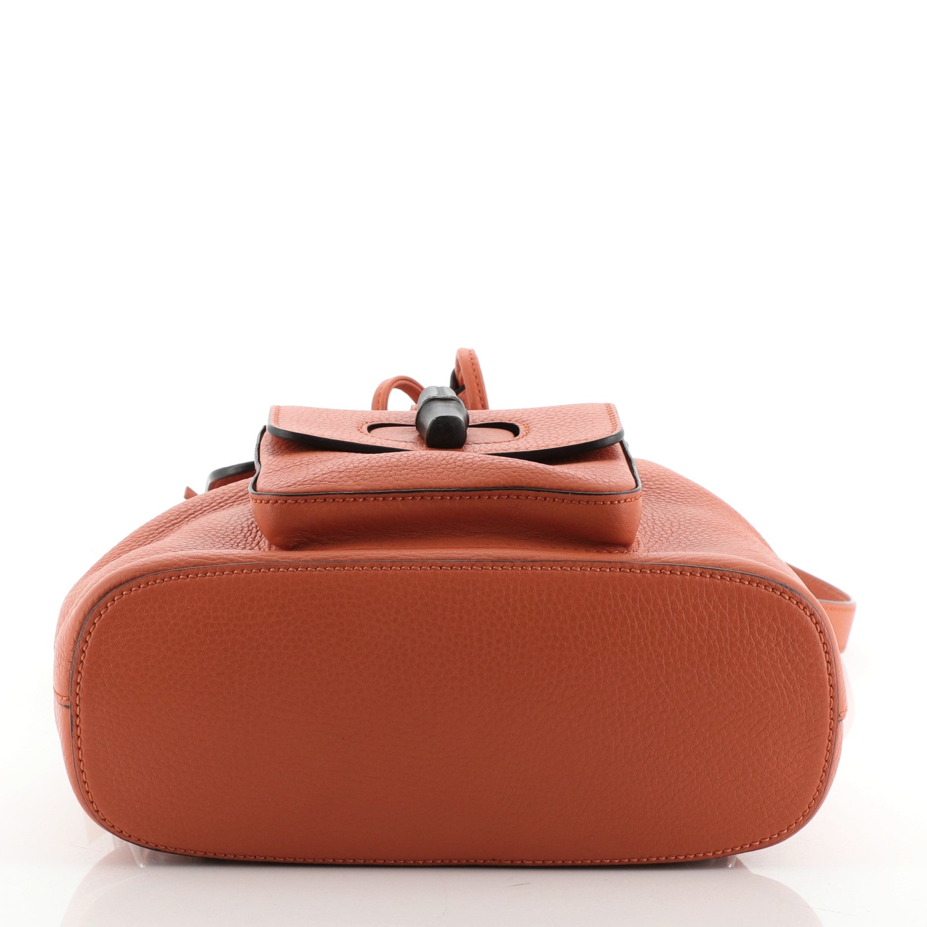 Bamboo Tassel Backpack Leather Mini