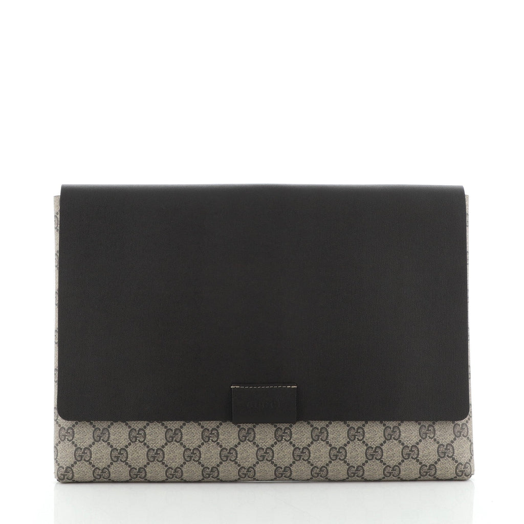 Envelope Clutch GG Canvas and Leather Large
