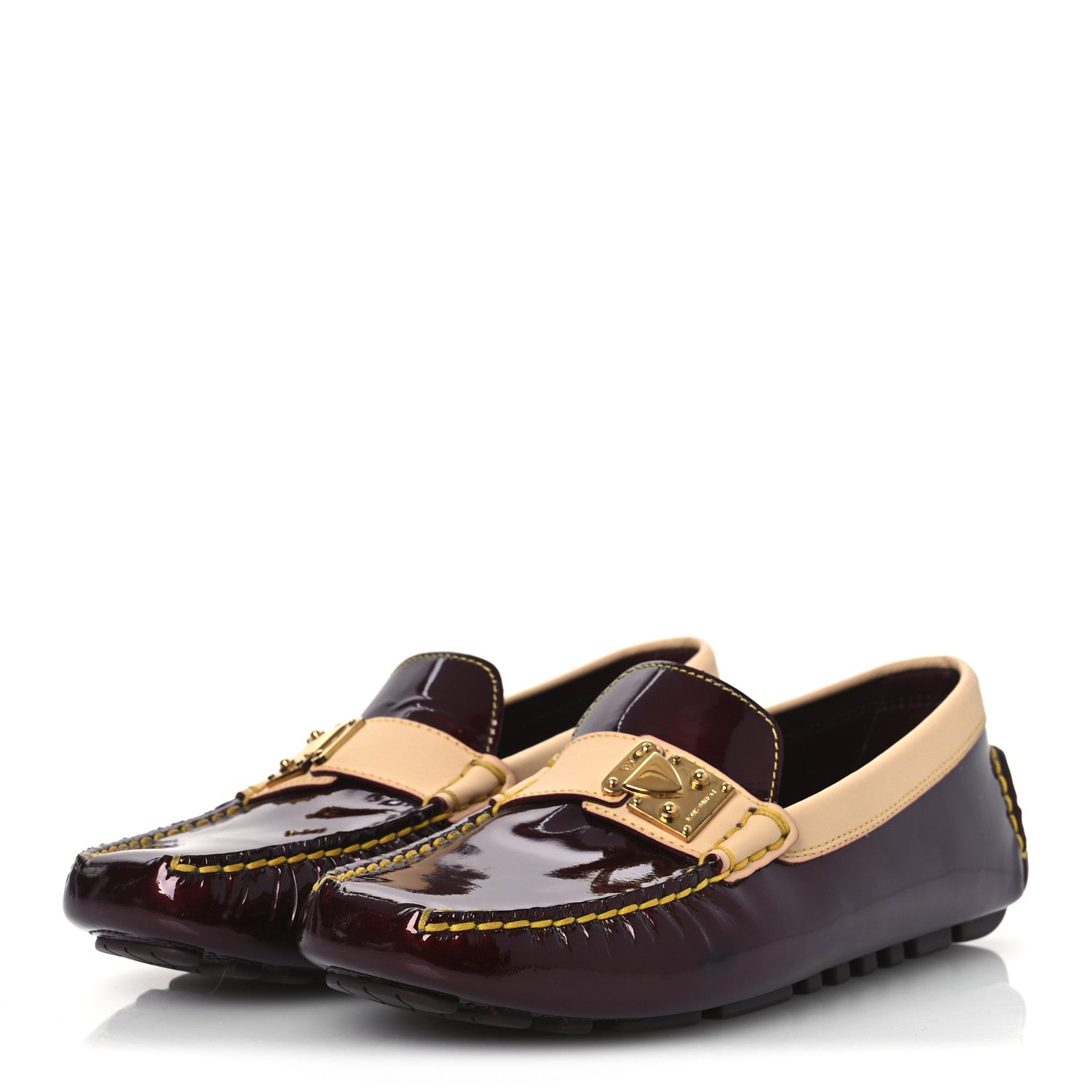 Vernis Zen Driving Loafers 36 Amarante