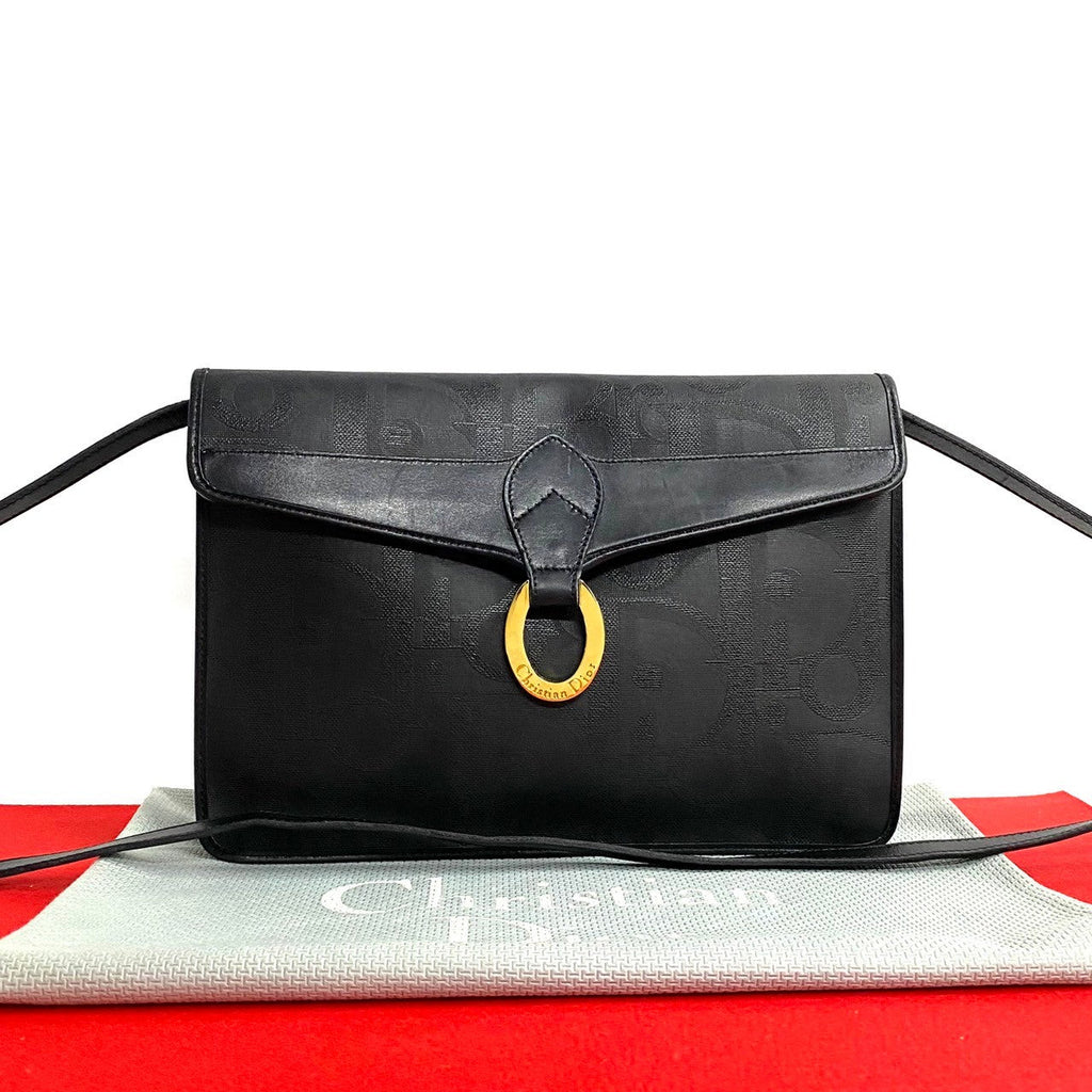 Christian Dior Trotter Leather Shoulder Bag