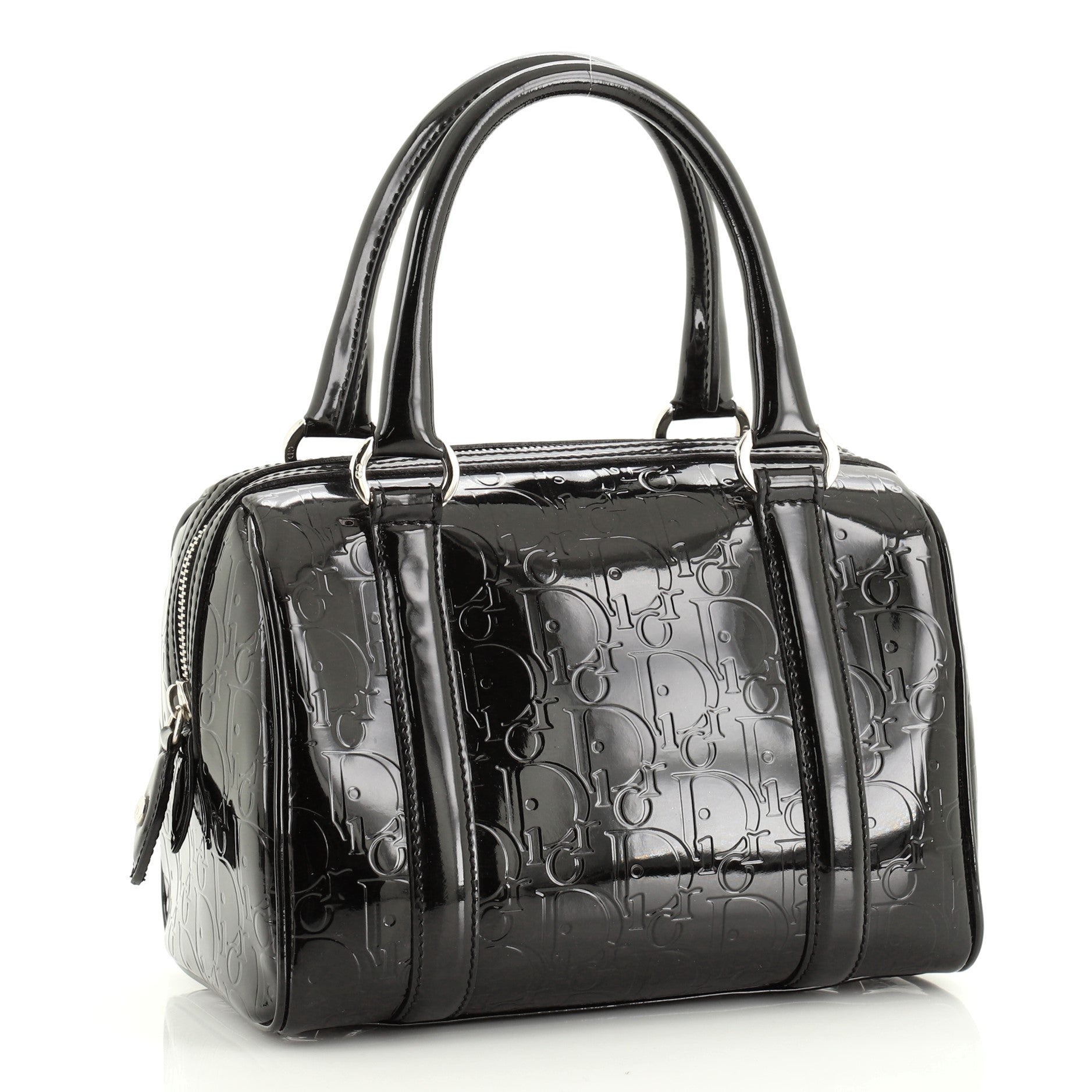 Boston Bag Embossed Patent Mini