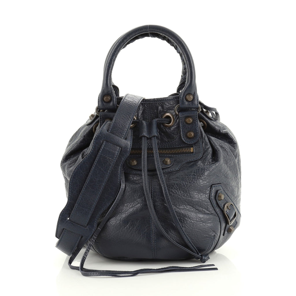 Pom Pon Classic Studs Bag Leather Mini