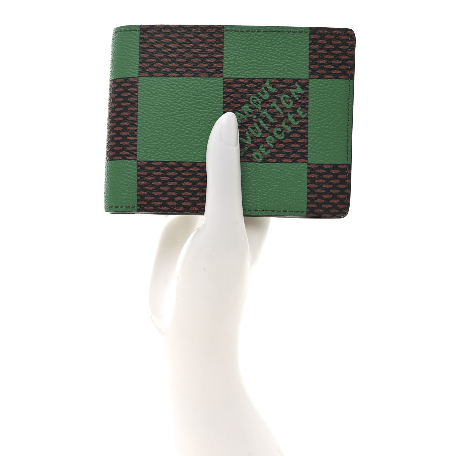 Damier Pop Multiple Wallet Green
