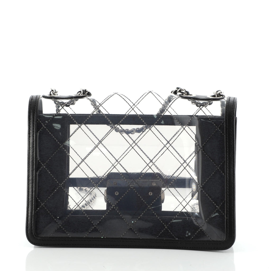 Beauty Lock Flap Bag Quilted PVC With Lambskin Mini