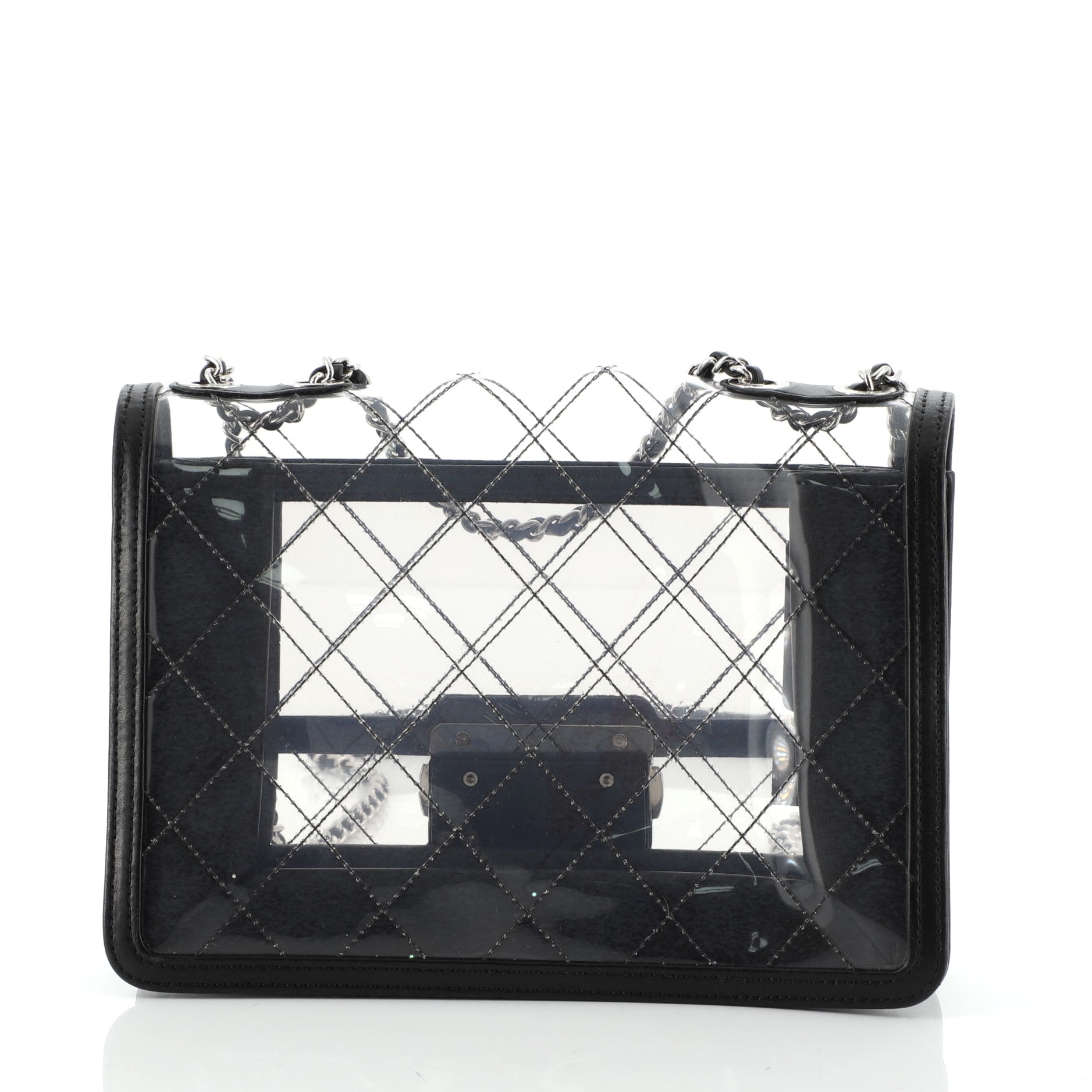 Beauty Lock Flap Bag Quilted PVC With Lambskin Mini