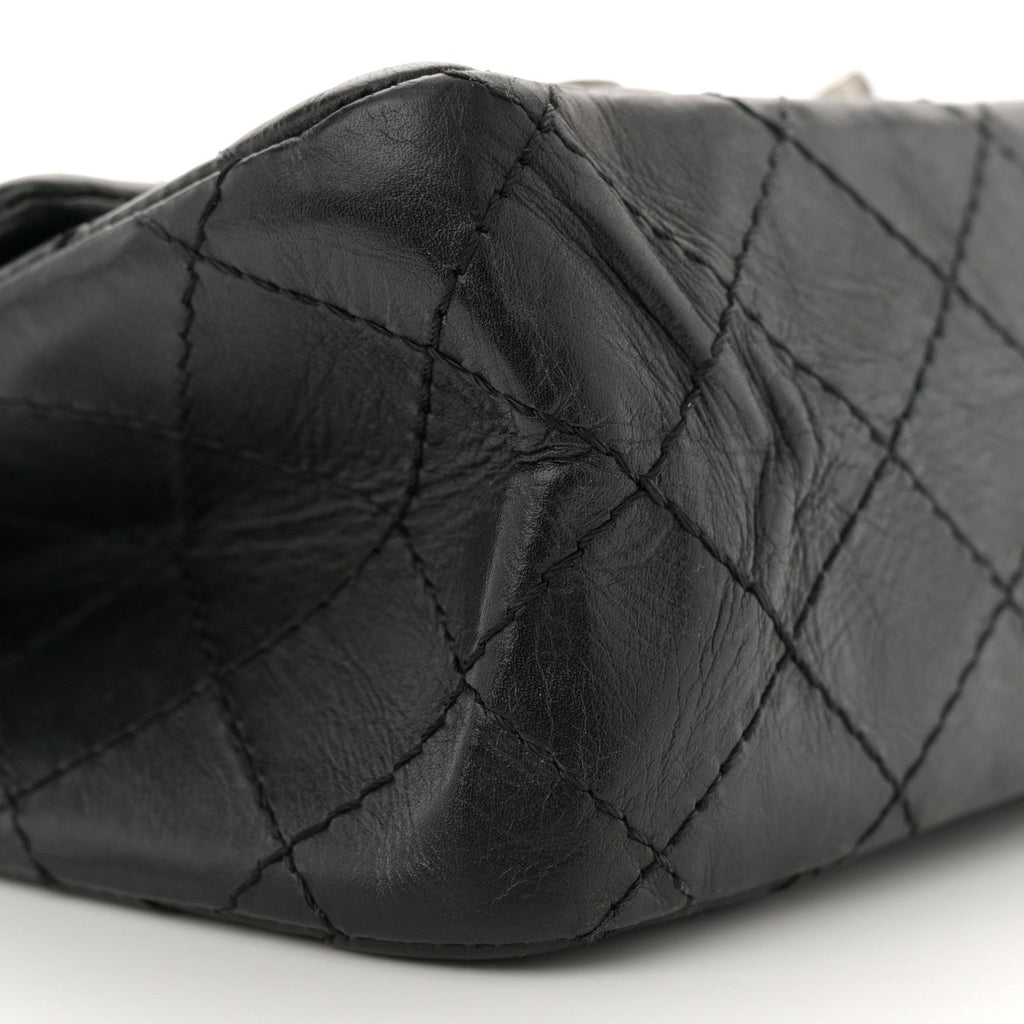 Aged Calfskin Lucky Charms 2.55 Reissue 225 Flap Black
