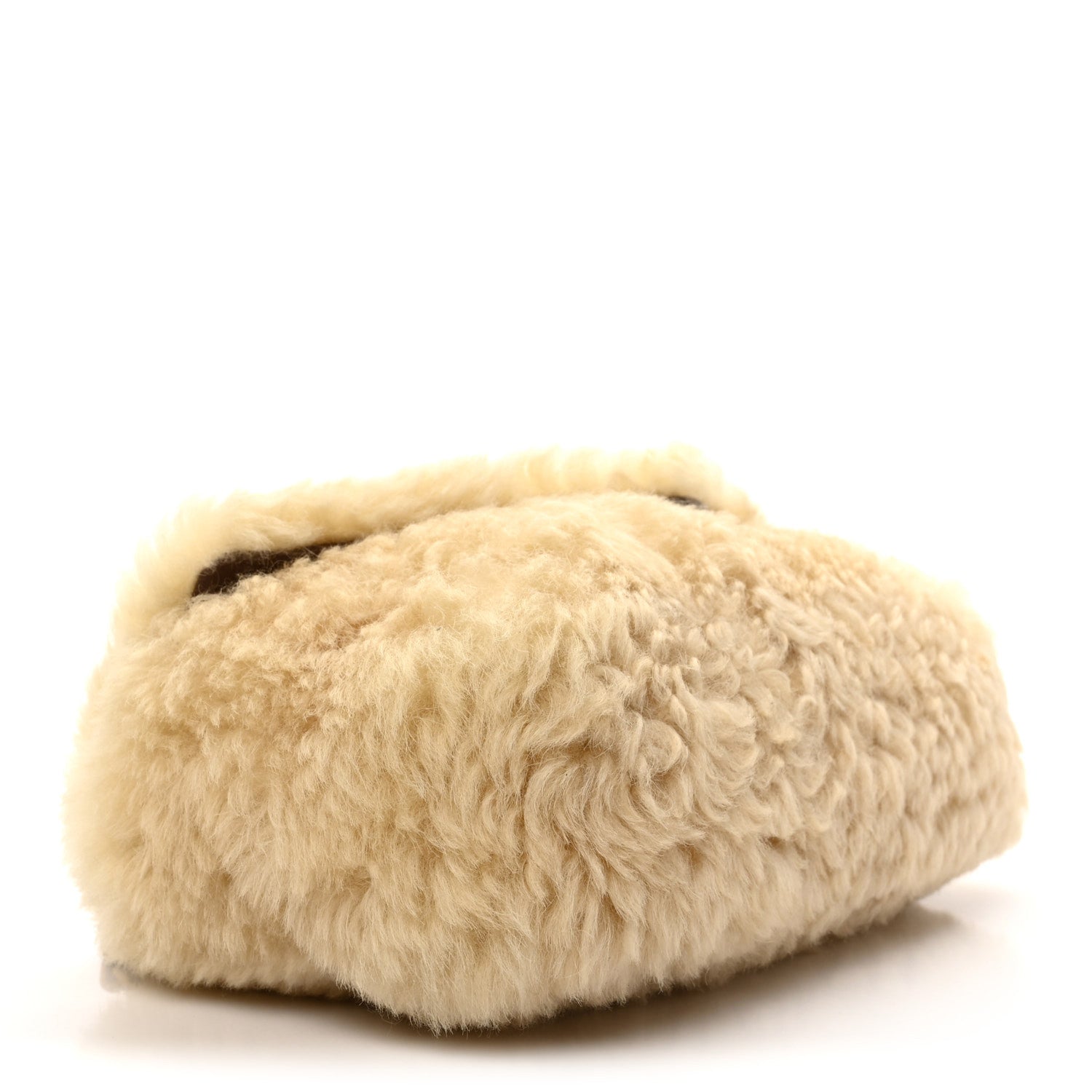 Shearling Calypso Crossbody Crema Naturel Dark Cigar
