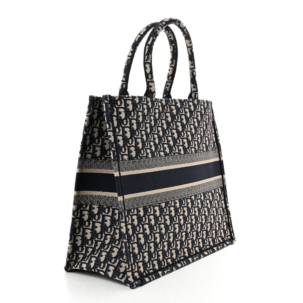 Oblique Large Book Tote Blue Multicolor