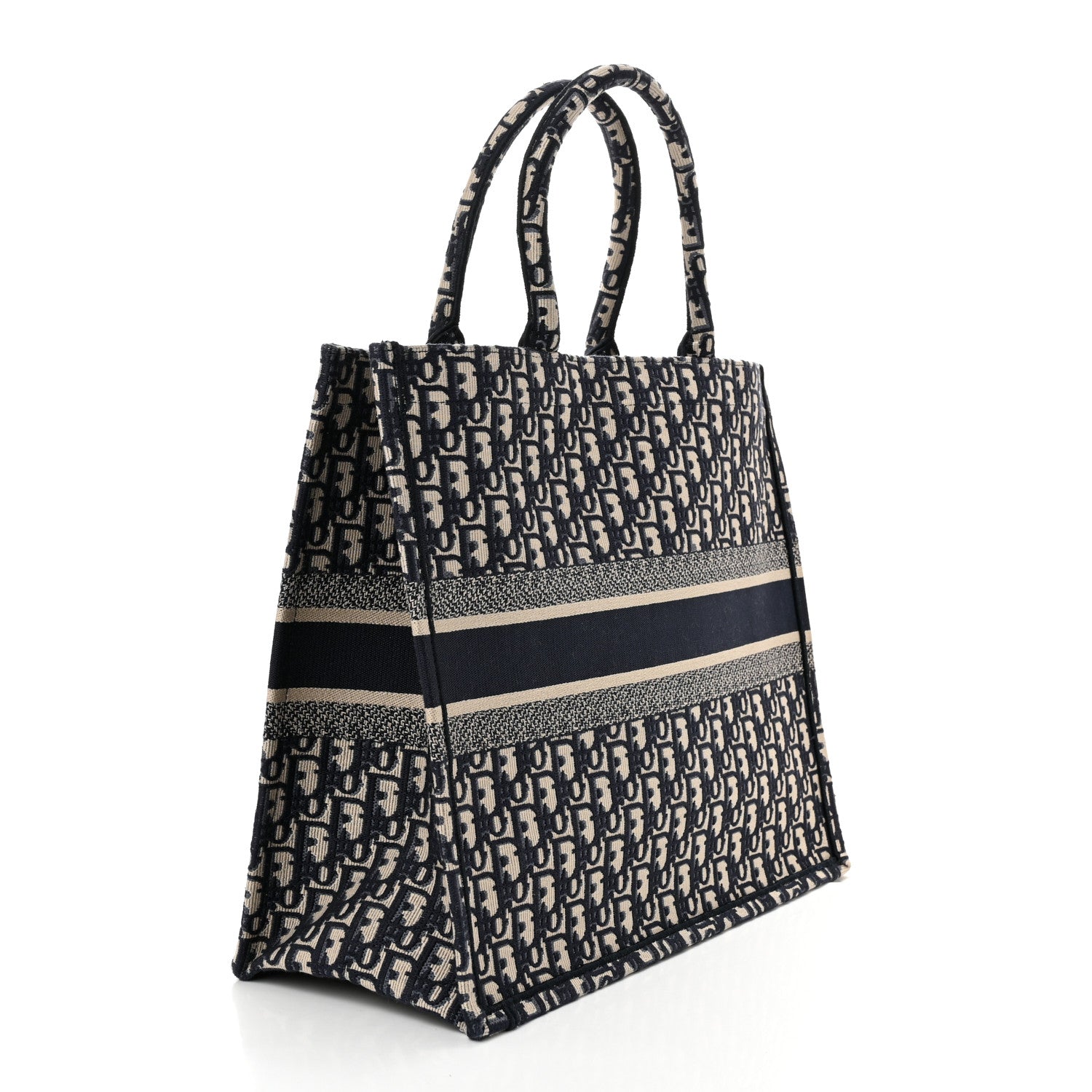 Oblique Large Book Tote Blue Multicolor