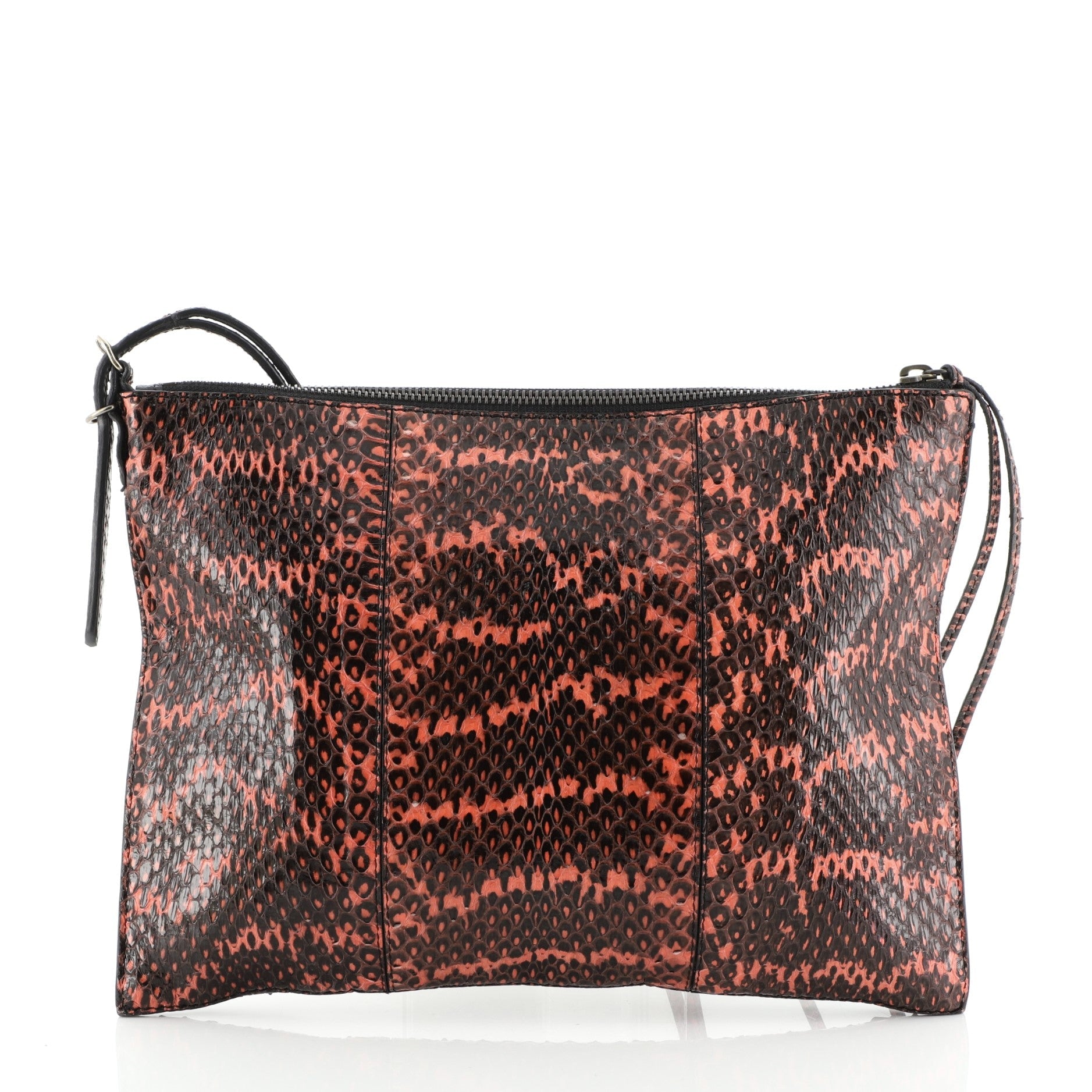 Papier Wristlet Clutch Python